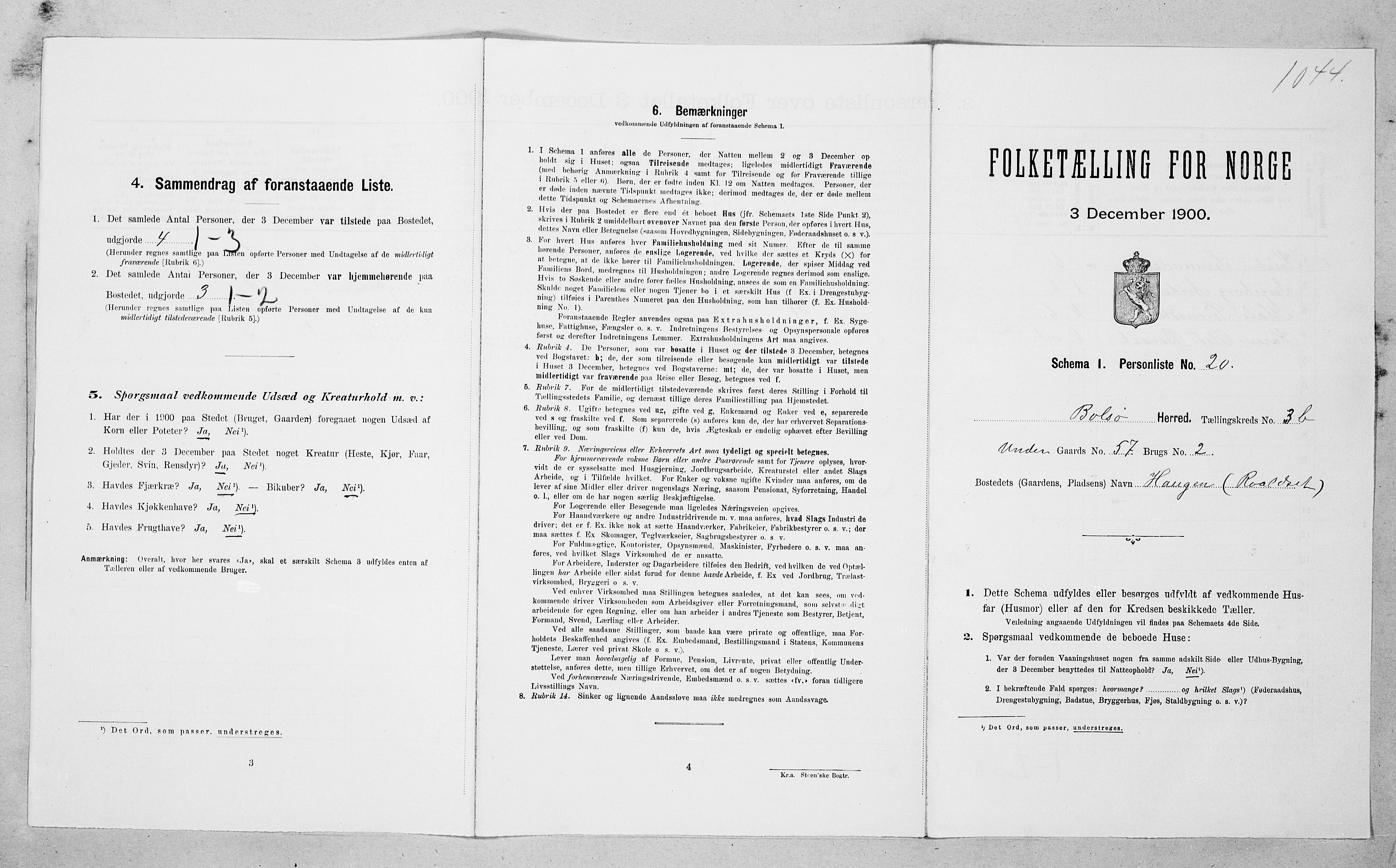 SAT, Folketelling 1900 for 1544 Bolsøy herred, 1900, s. 685