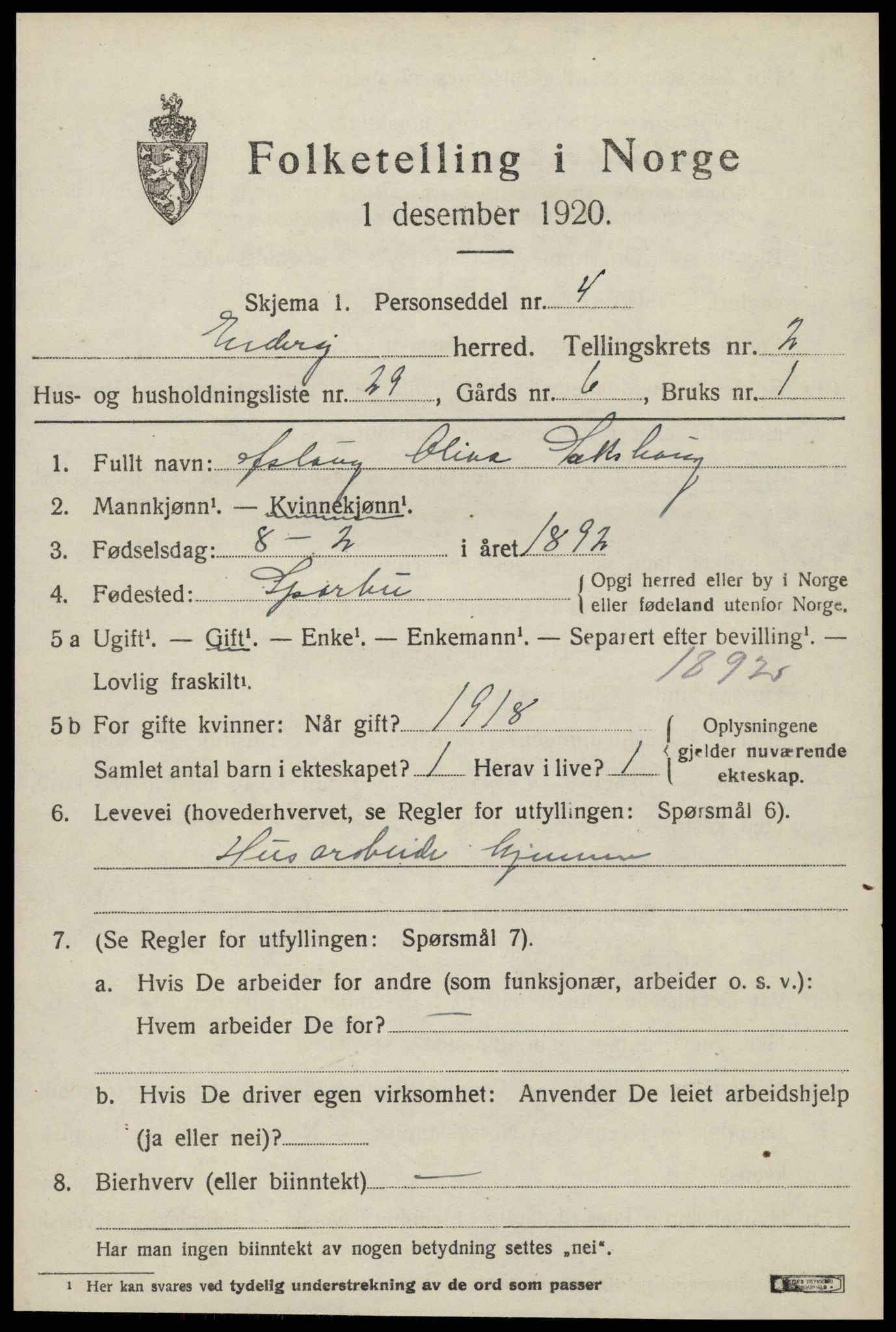 SAT, Folketelling 1920 for 1729 Inderøy herred, 1920, s. 2143