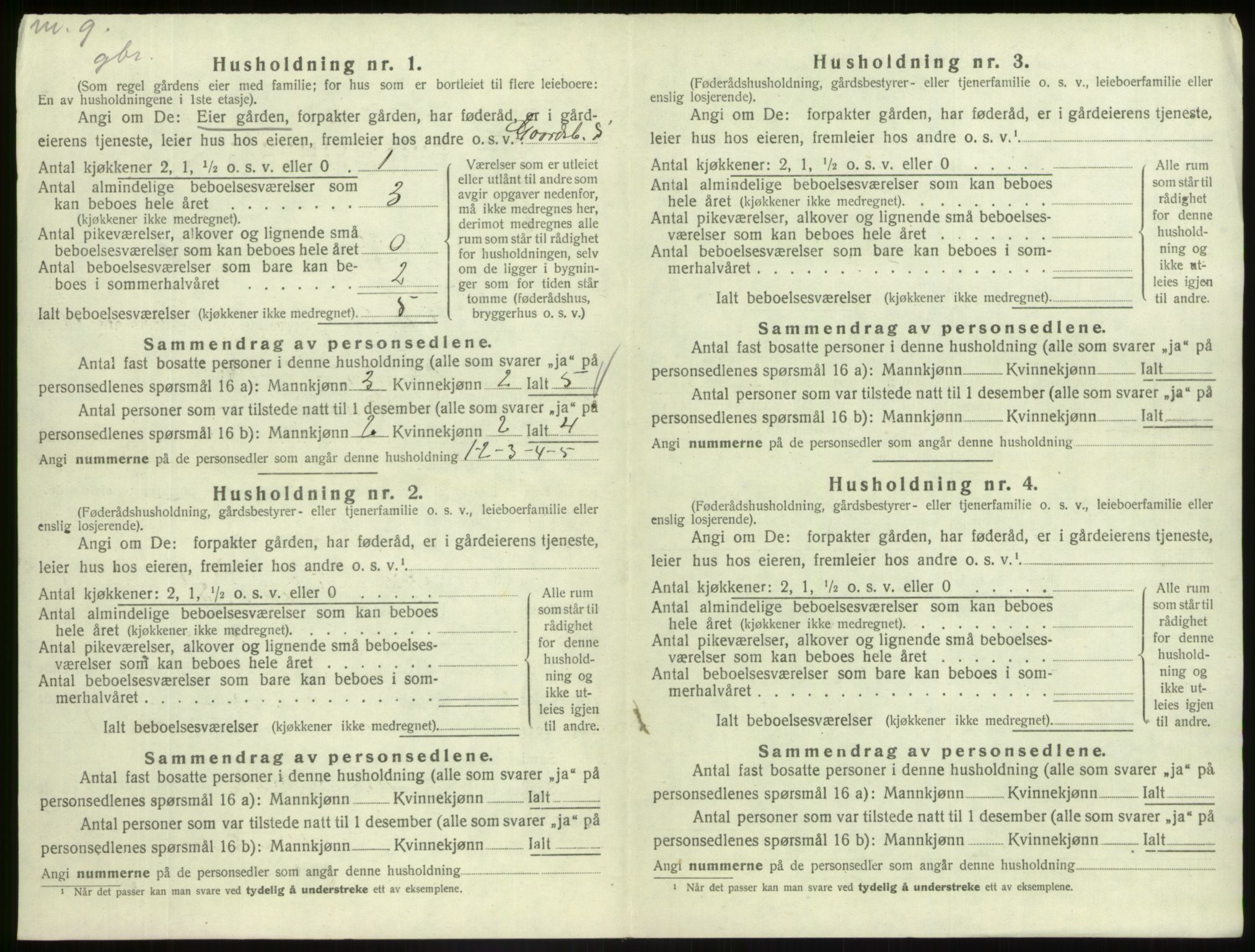 SAB, Folketelling 1920 for 1428 Askvoll herred, 1920, s. 586