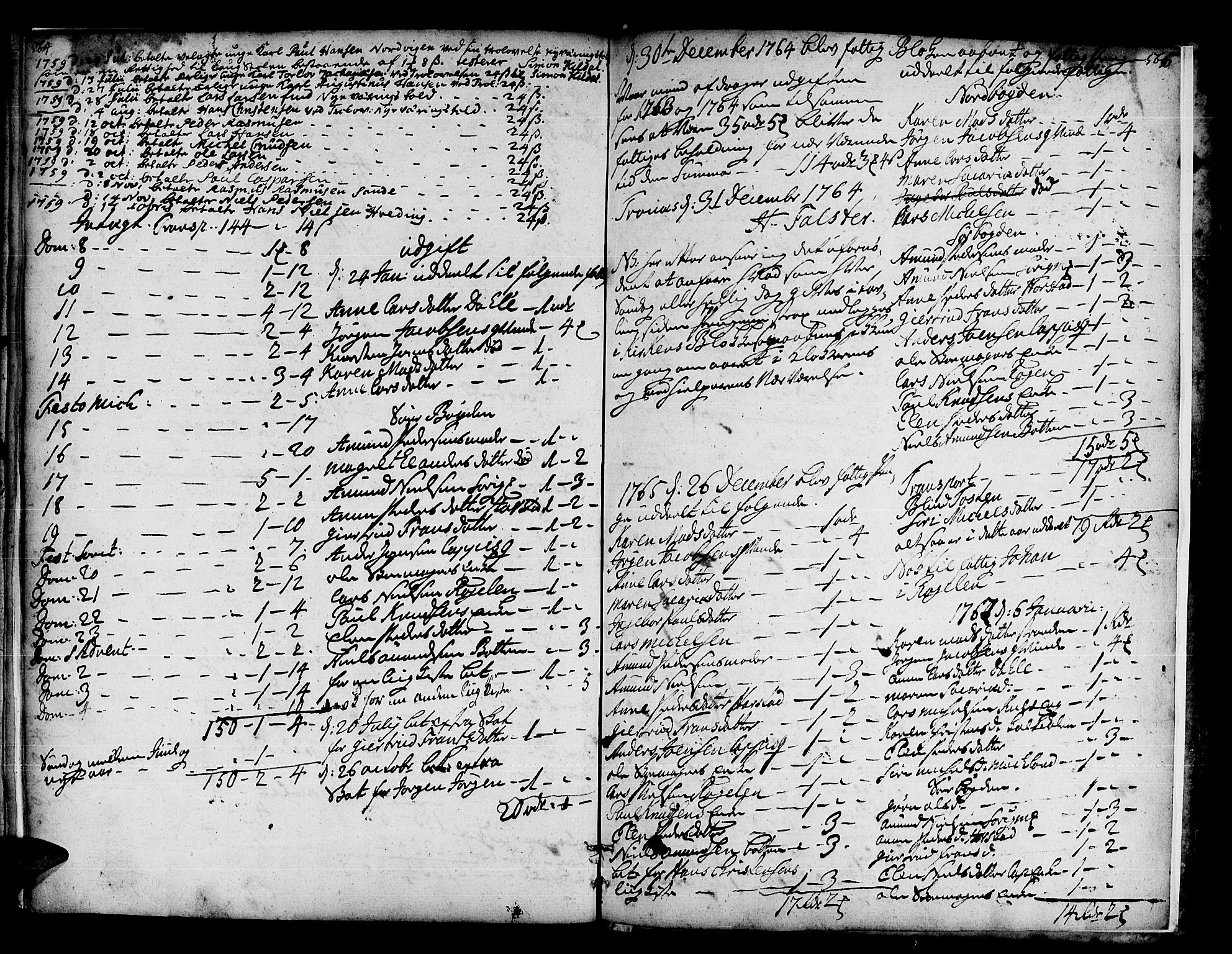Trondenes sokneprestkontor, AV/SATØ-S-1319/H/Ha/L0002kirke: Ministerialbok nr. 2, 1751-1781, s. 564-565
