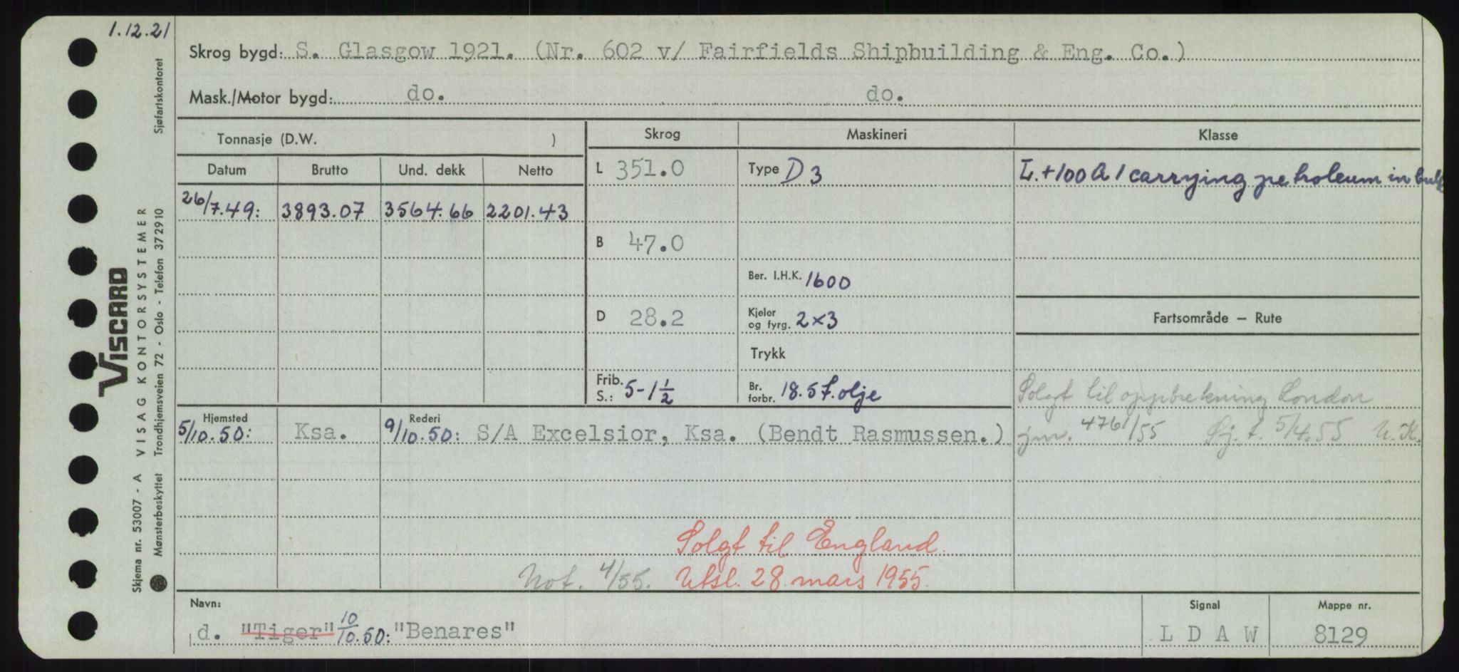 Sjøfartsdirektoratet med forløpere, Skipsmålingen, AV/RA-S-1627/H/Hd/L0003: Fartøy, B-Bev, s. 597