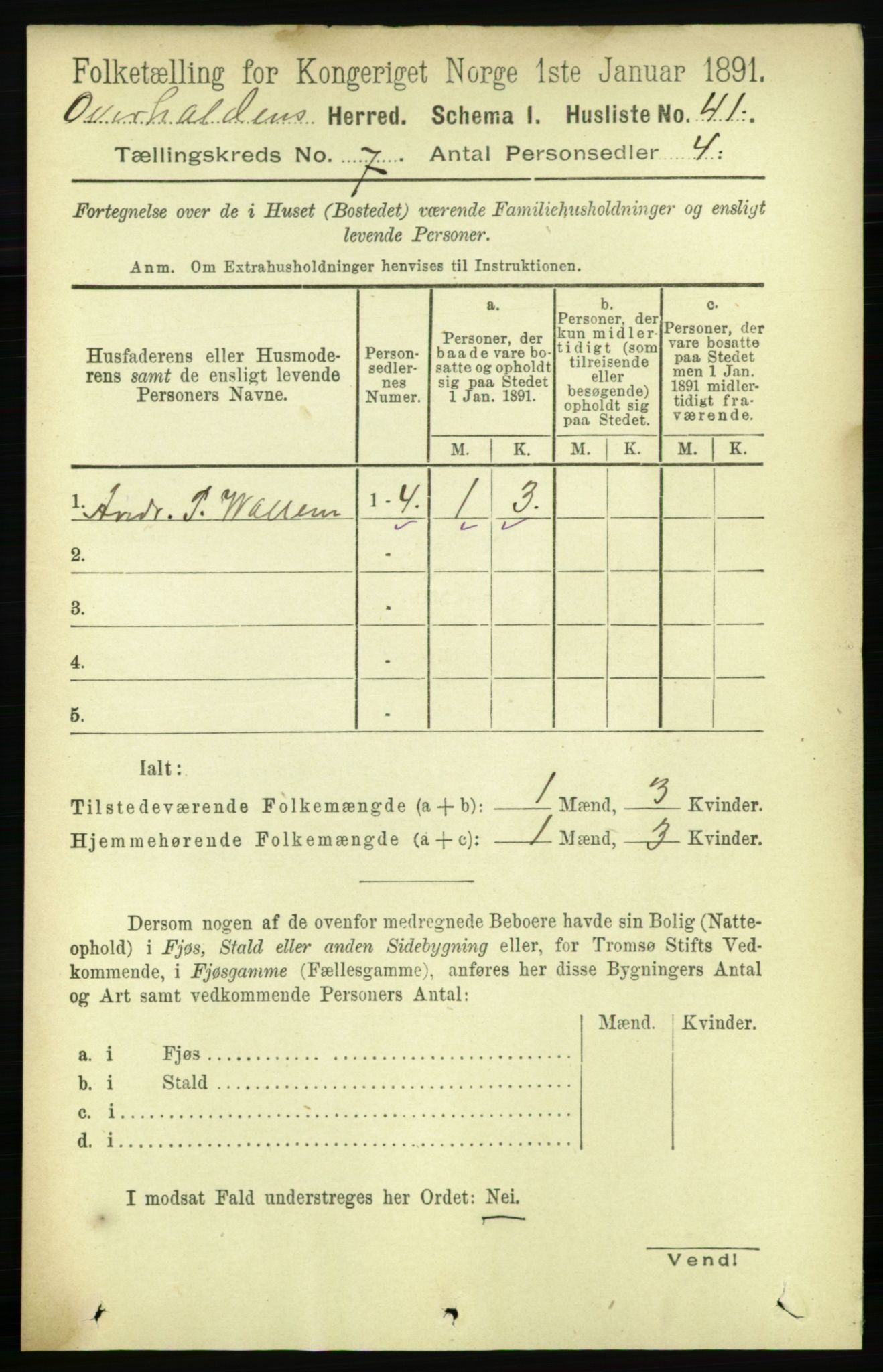 RA, Folketelling 1891 for 1744 Overhalla herred, 1891, s. 2629