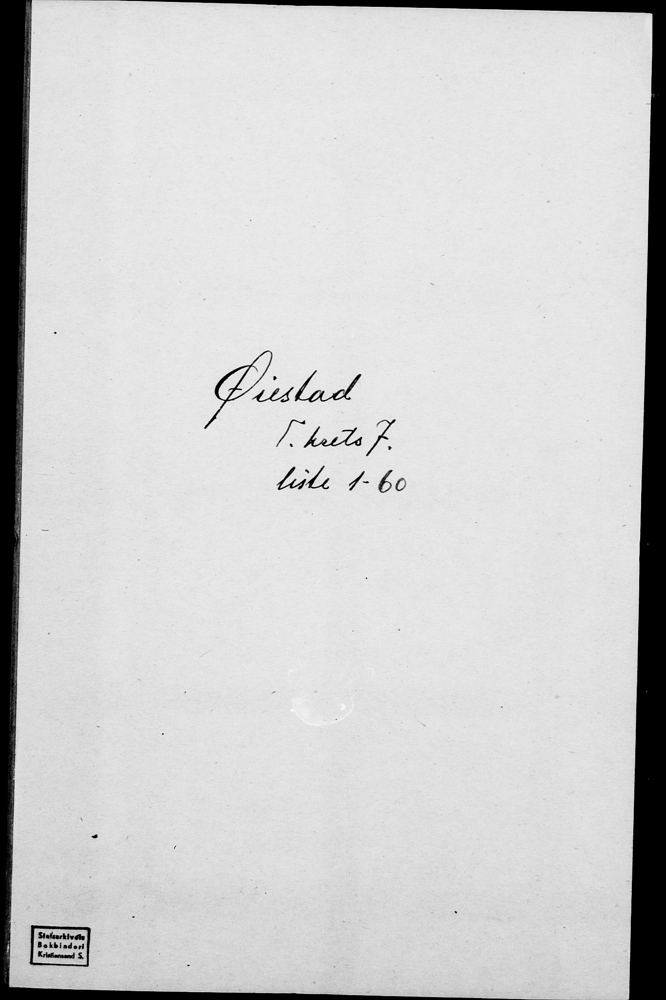 SAK, Folketelling 1875 for 0920P Øyestad prestegjeld, 1875, s. 841