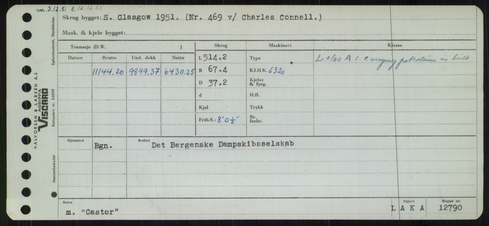 Sjøfartsdirektoratet med forløpere, Skipsmålingen, RA/S-1627/H/Hb/L0001: Fartøy, A-D, s. 433