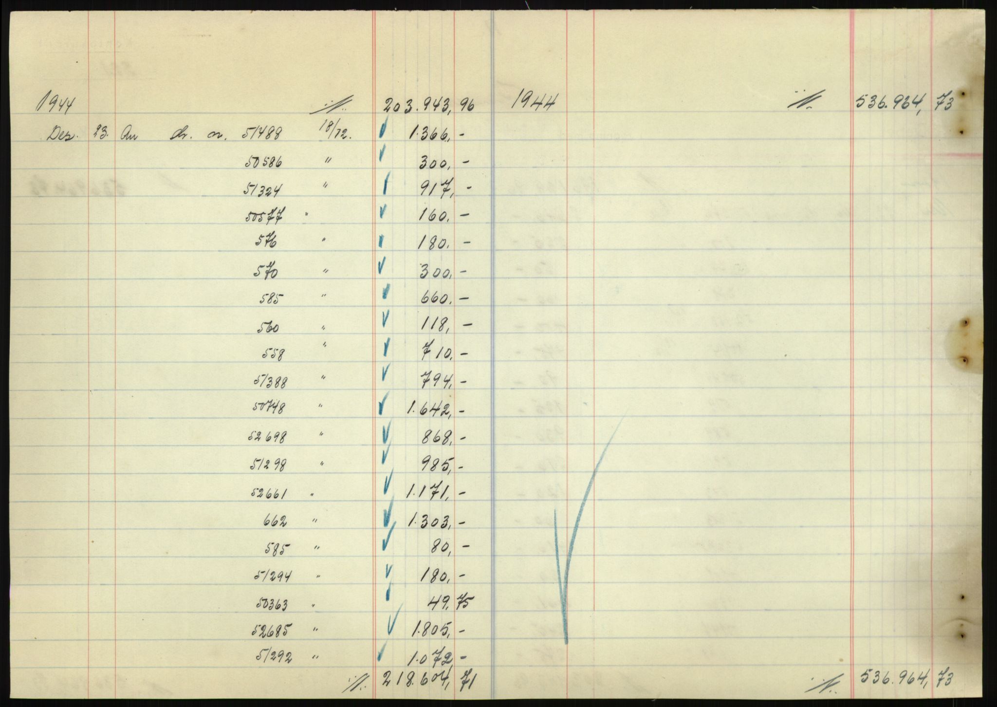 Forsvarsdepartementet, 10. kontor / Oppgjørskontoret, AV/RA-RAFA-1225/D/Db/L0180: Lista oppgjørskontor, 1942-1952, s. 1870