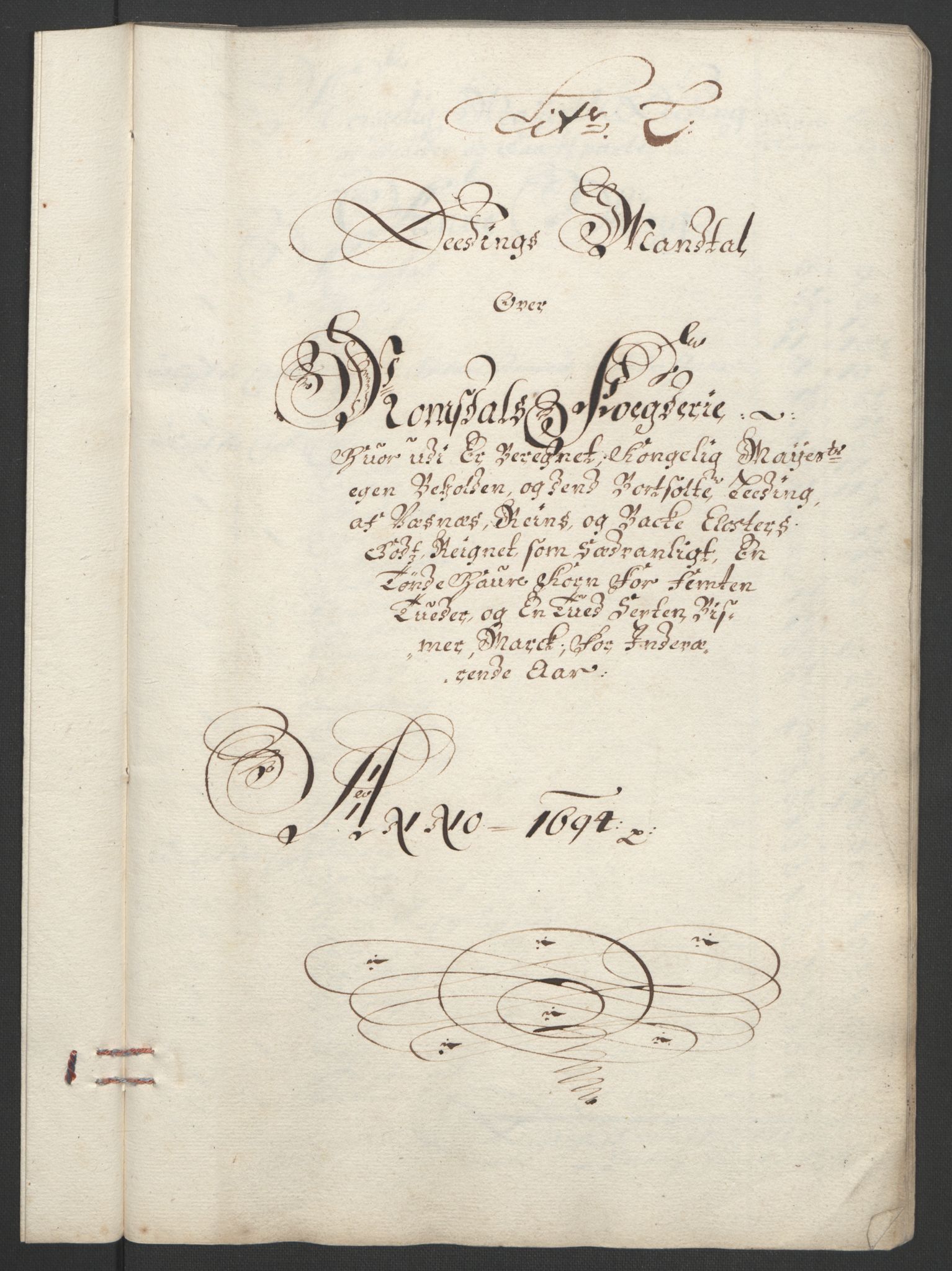 Rentekammeret inntil 1814, Reviderte regnskaper, Fogderegnskap, RA/EA-4092/R55/L3651: Fogderegnskap Romsdal, 1693-1694, s. 263