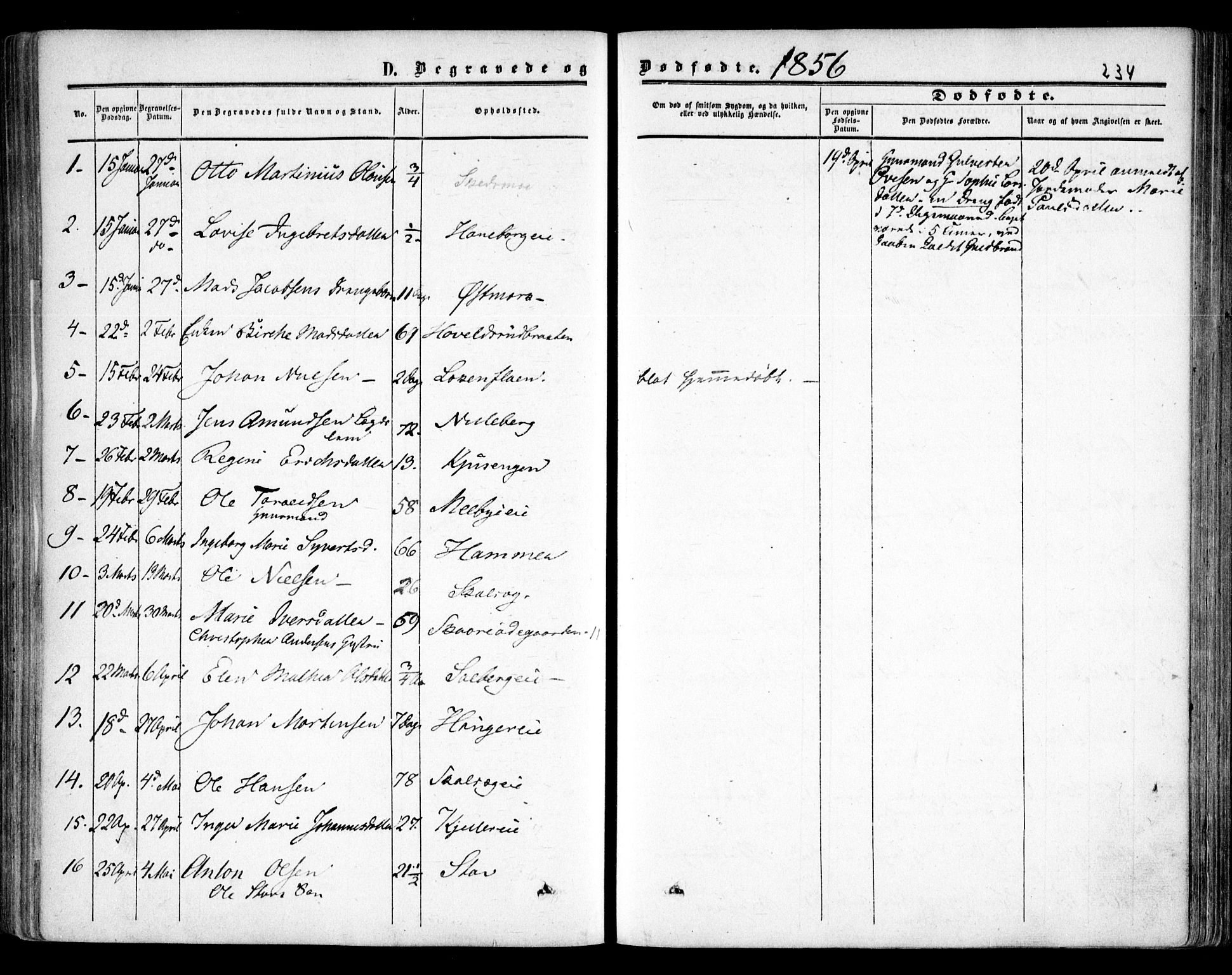 Skedsmo prestekontor Kirkebøker, SAO/A-10033a/F/Fa/L0010: Ministerialbok nr. I 10, 1854-1865, s. 234