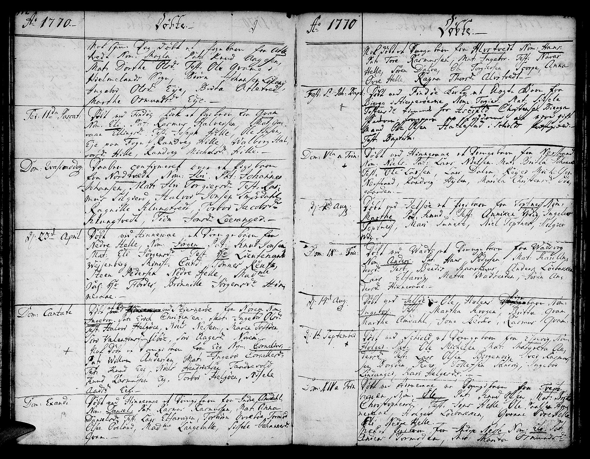 Nedstrand sokneprestkontor, SAST/A-101841/01/IV: Ministerialbok nr. A 3, 1764-1779, s. 114-115