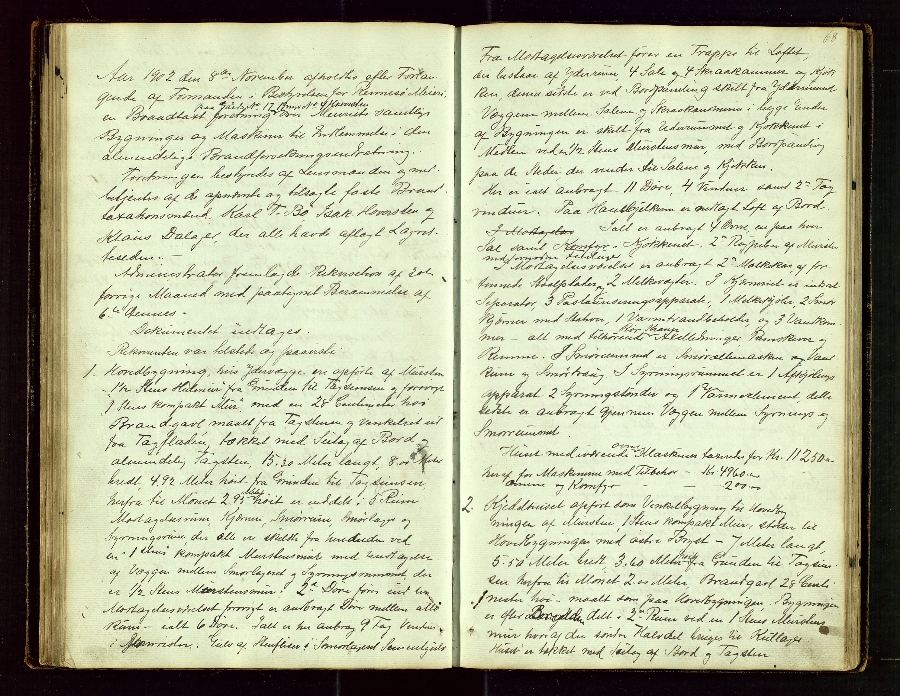 Rennesøy lensmannskontor, AV/SAST-A-100165/Goa/L0001: "Brandtaxations-Protocol for Rennesøe Thinglag", 1846-1923, s. 67b-68a