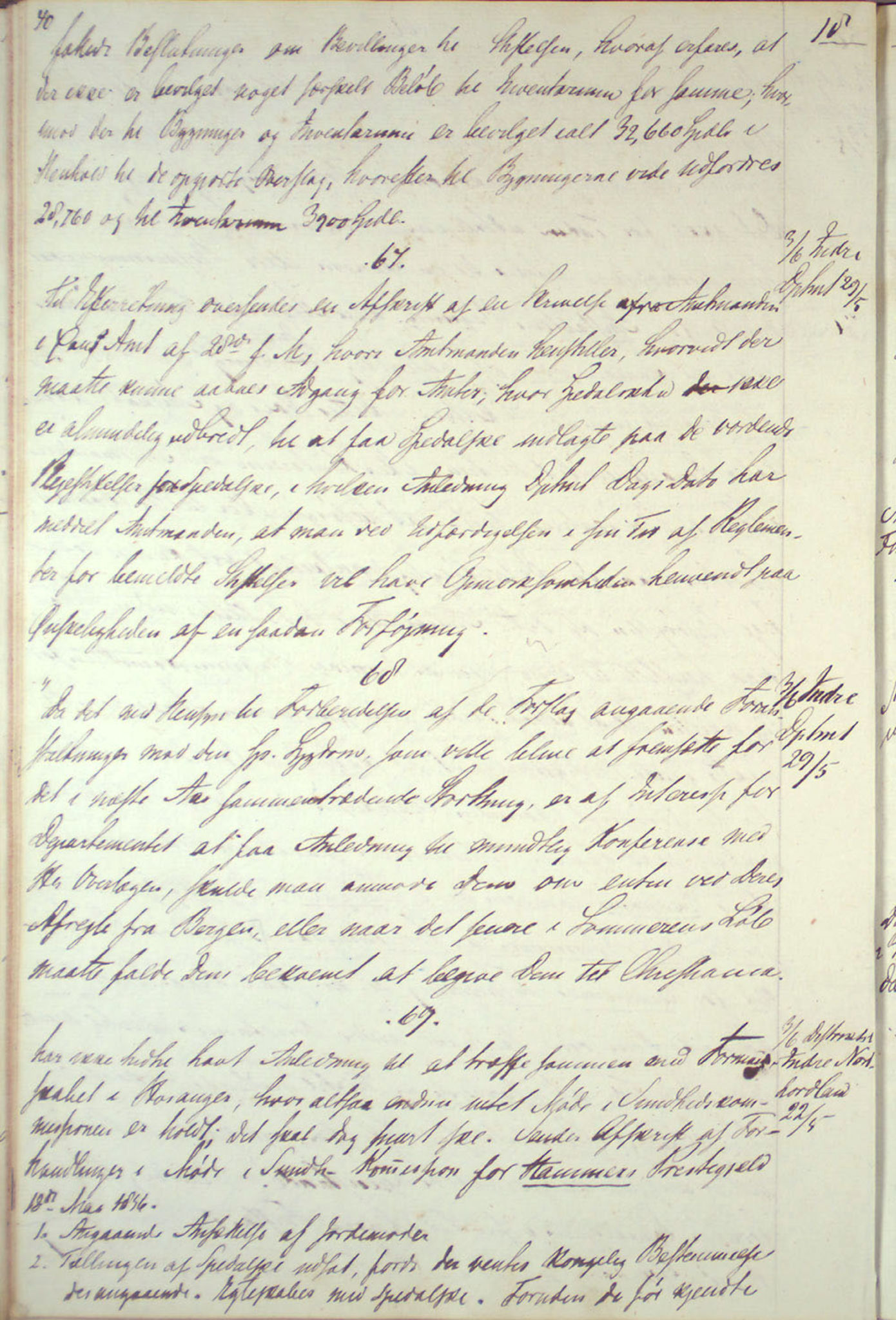 Lepraarkiver - Overlegen for den spedalske sykdom, AV/SAB-A-61001/B.c/L0001: Journal, 1854-1859, s. 40