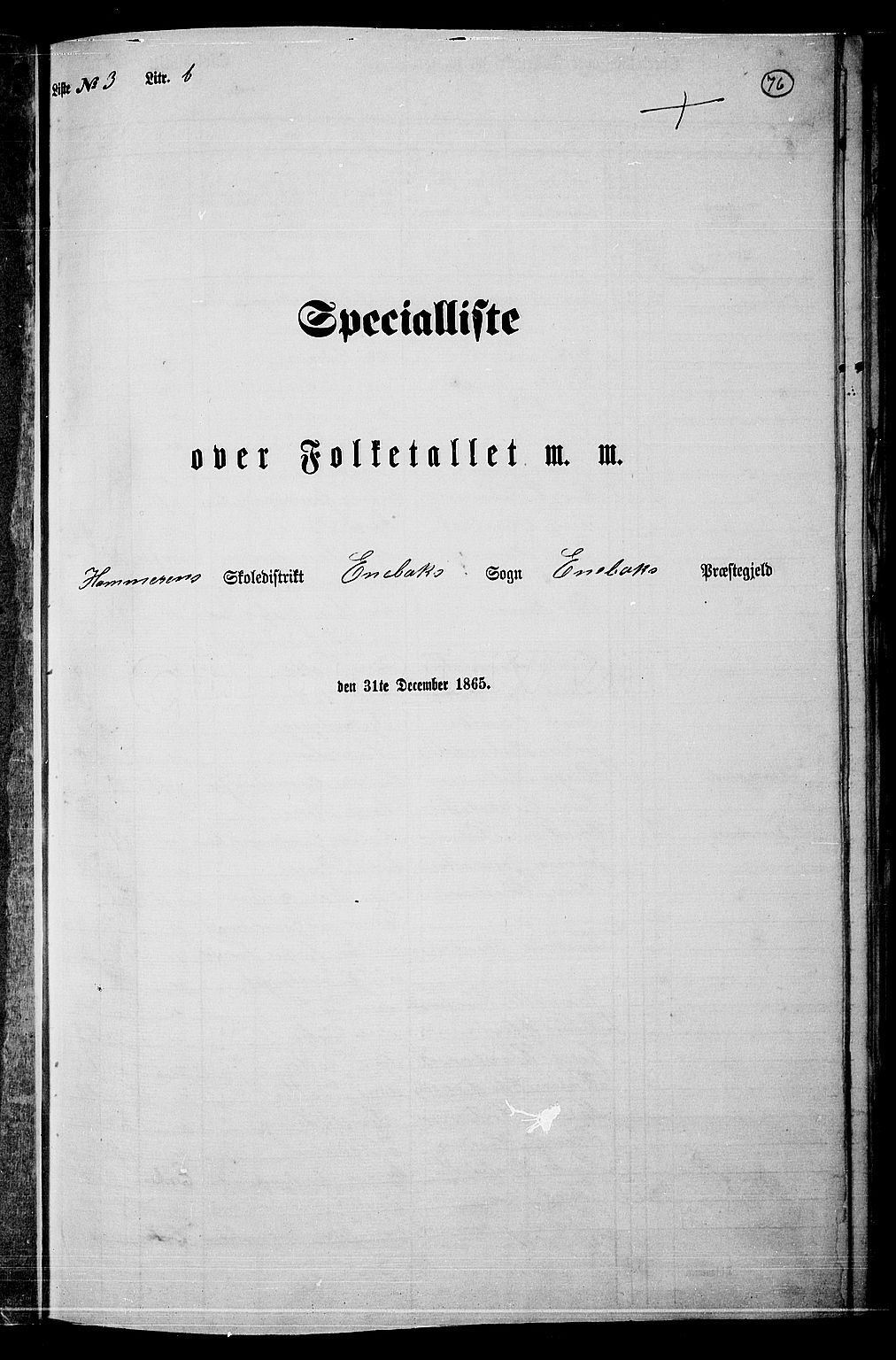 RA, Folketelling 1865 for 0229P Enebakk prestegjeld, 1865, s. 68