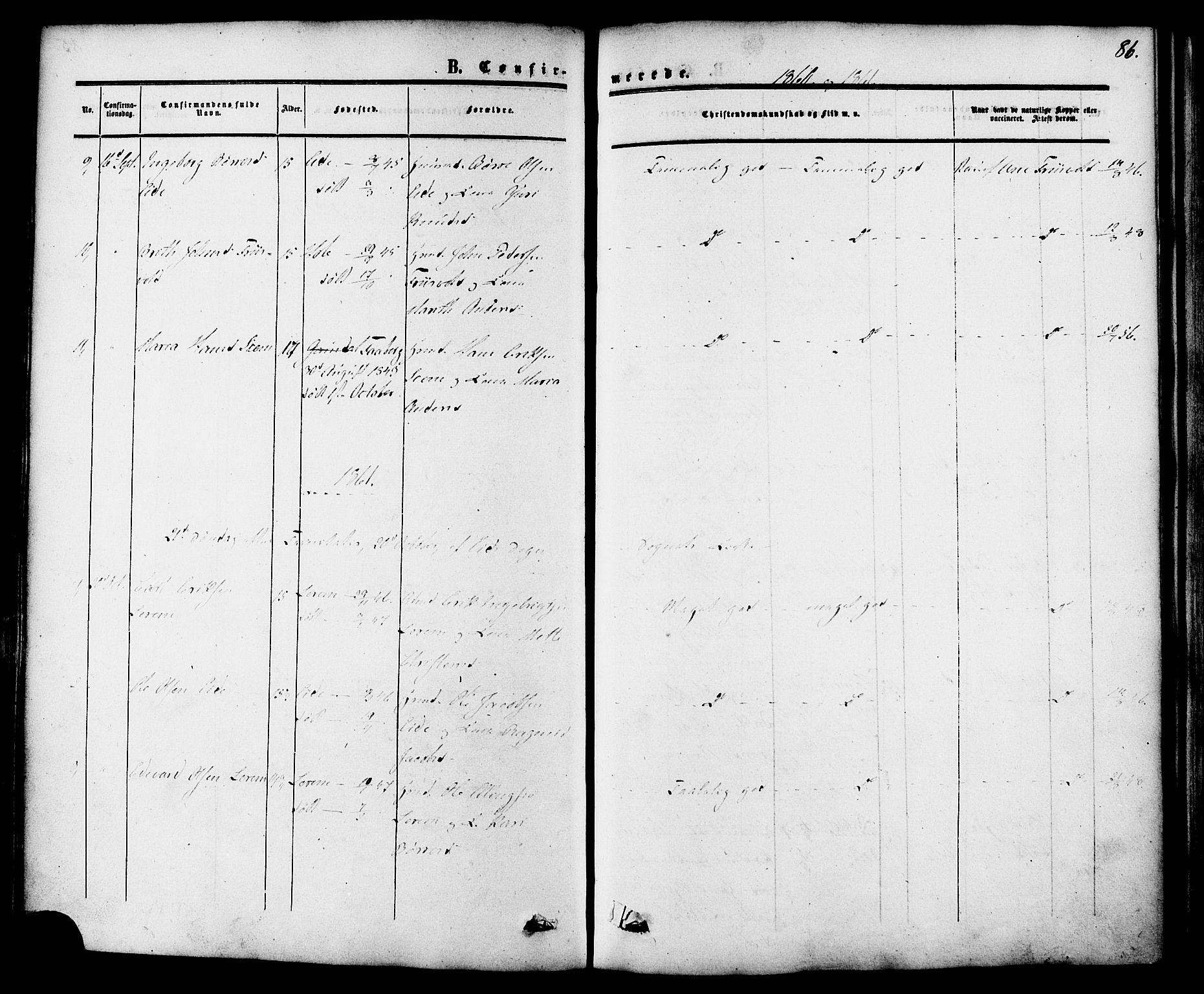 Ministerialprotokoller, klokkerbøker og fødselsregistre - Møre og Romsdal, AV/SAT-A-1454/542/L0552: Ministerialbok nr. 542A02, 1854-1884, s. 86