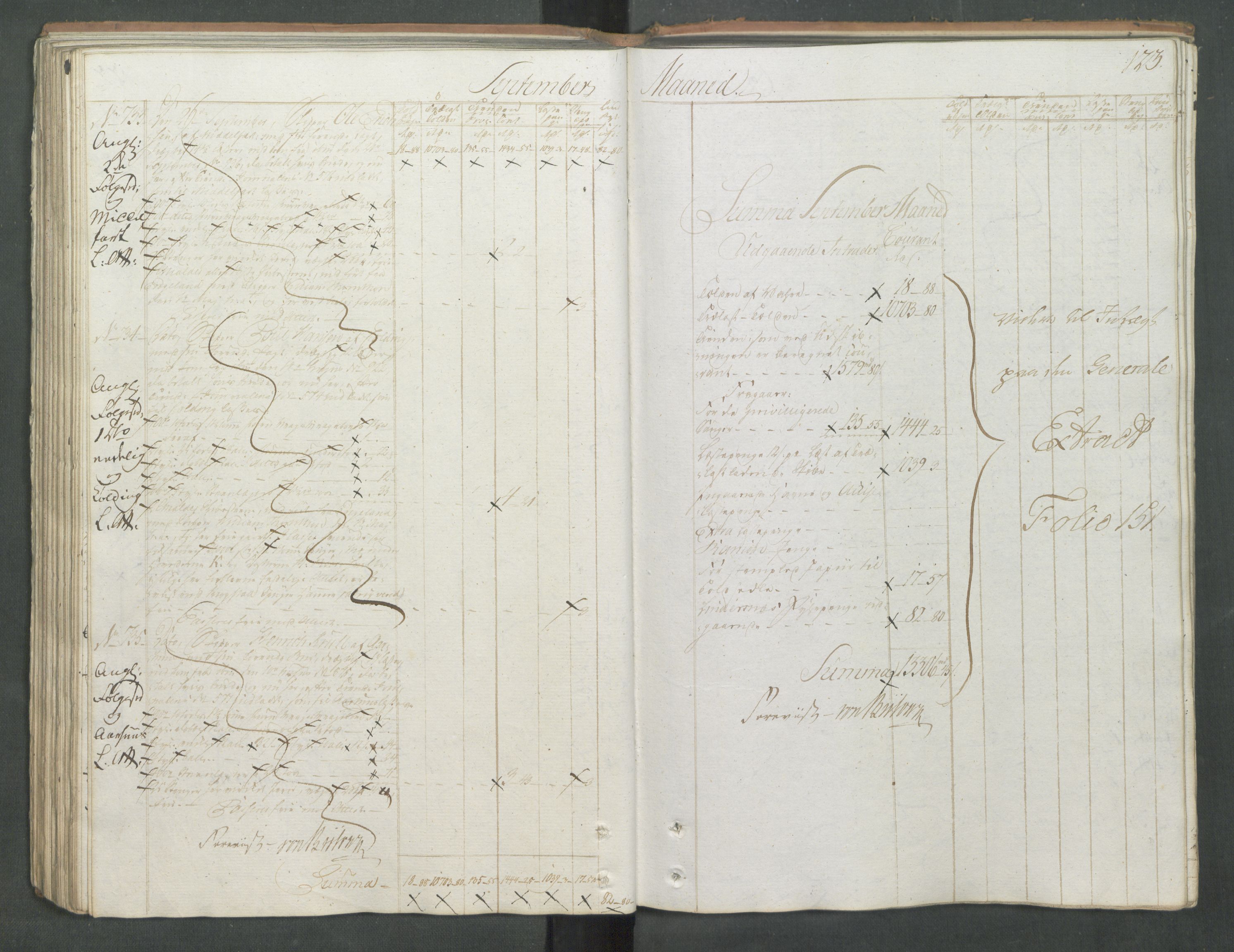 Generaltollkammeret, tollregnskaper, RA/EA-5490/R08/L0167/0001: Tollregnskaper Drammen / Utgående tollbok, 1790-1792, s. 122b-123a