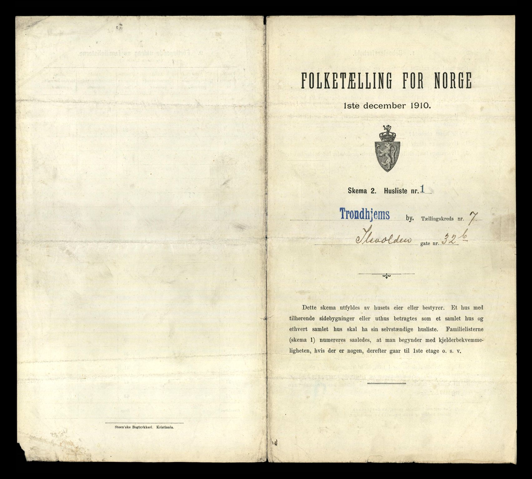 RA, Folketelling 1910 for 1601 Trondheim kjøpstad, 1910, s. 2961