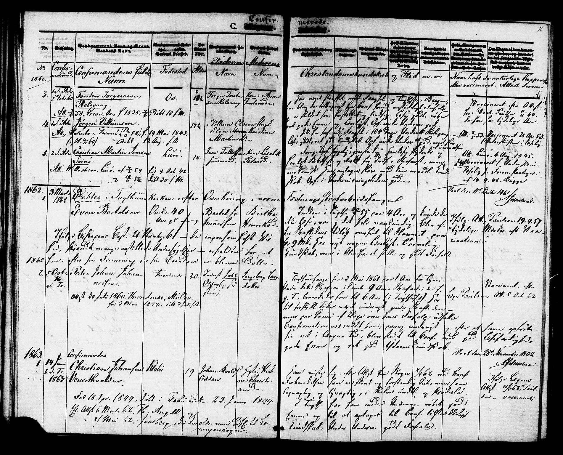 Ministerialprotokoller, klokkerbøker og fødselsregistre - Sør-Trøndelag, AV/SAT-A-1456/624/L0480: Ministerialbok nr. 624A01, 1841-1864, s. 16