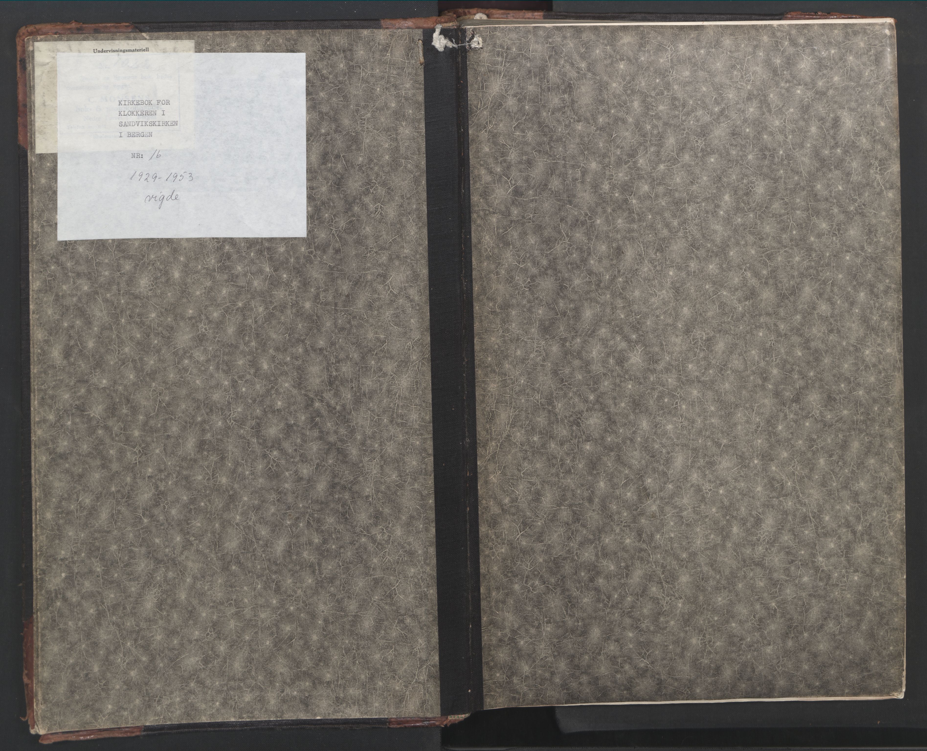 Sandviken Sokneprestembete, AV/SAB-A-77601/H/Hb/L0015: Klokkerbok nr. D 2, 1929-1953