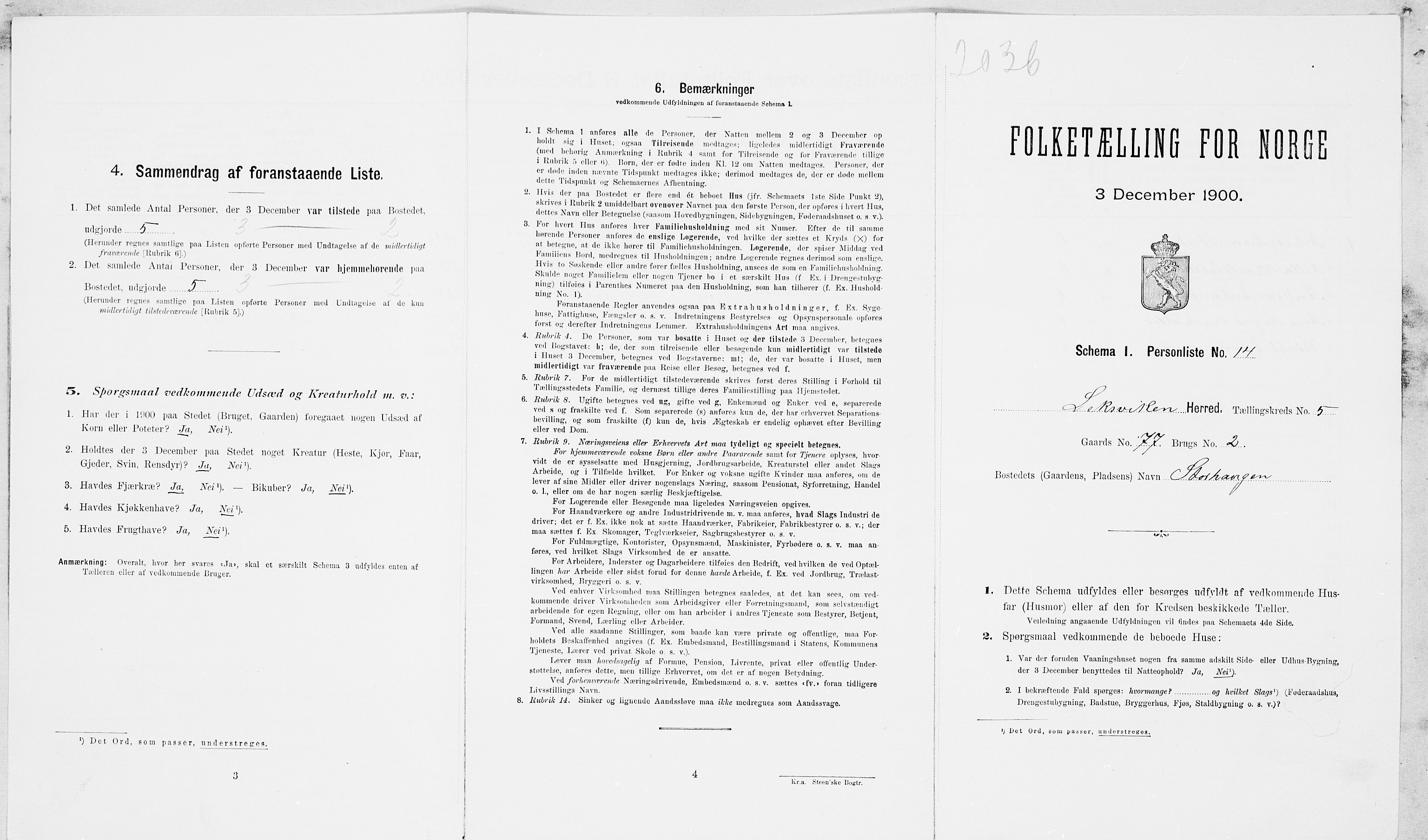 SAT, Folketelling 1900 for 1718 Leksvik herred, 1900, s. 681