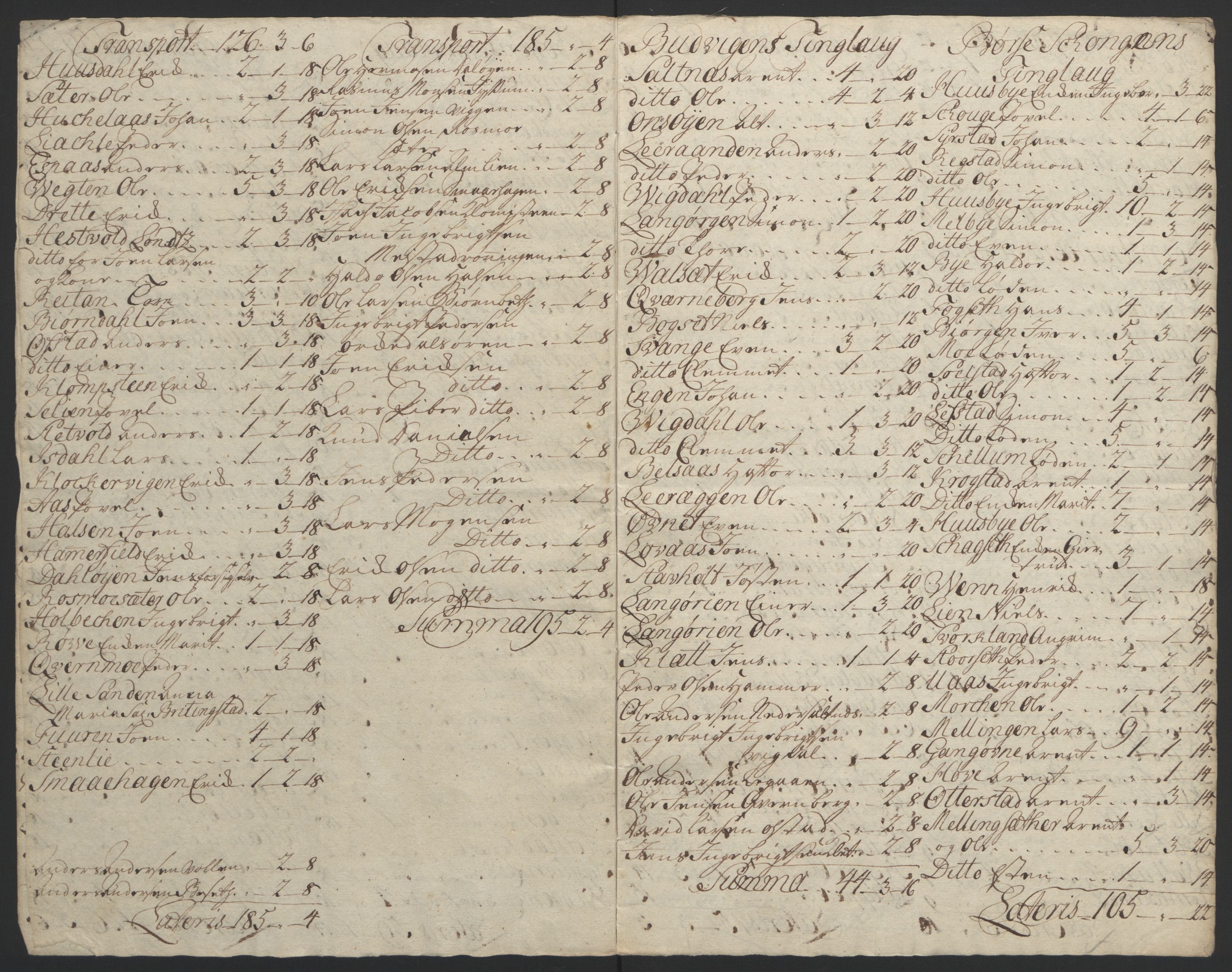 Rentekammeret inntil 1814, Reviderte regnskaper, Fogderegnskap, RA/EA-4092/R61/L4180: Ekstraskatten Strinda og Selbu, 1762-1767, s. 35