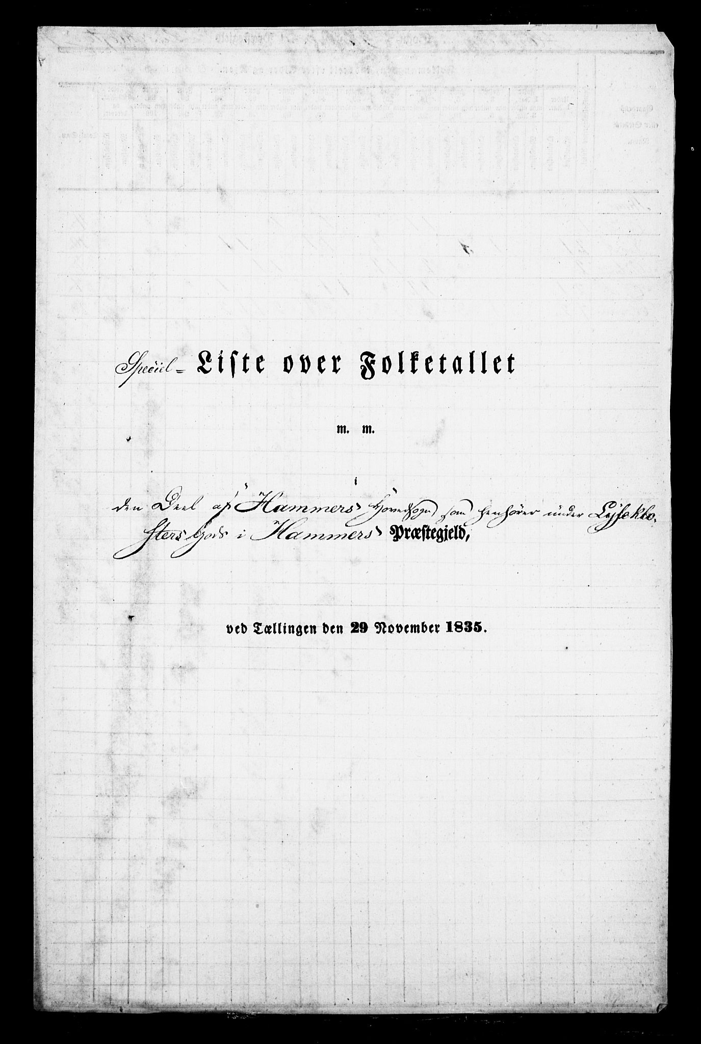 , Folketelling 1835 for 1254P Hamre prestegjeld, 1835, s. 6