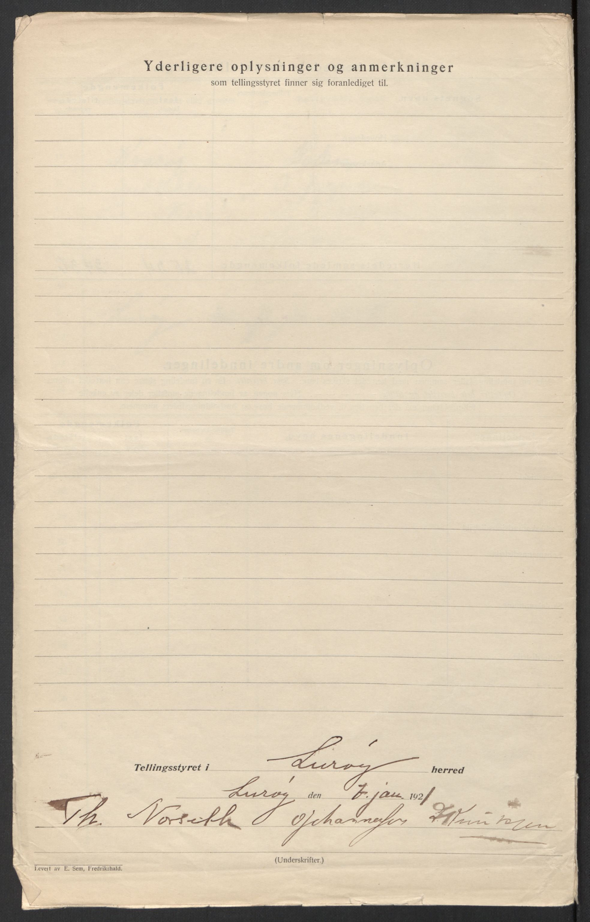 SAT, Folketelling 1920 for 1834 Lurøy herred, 1920, s. 7