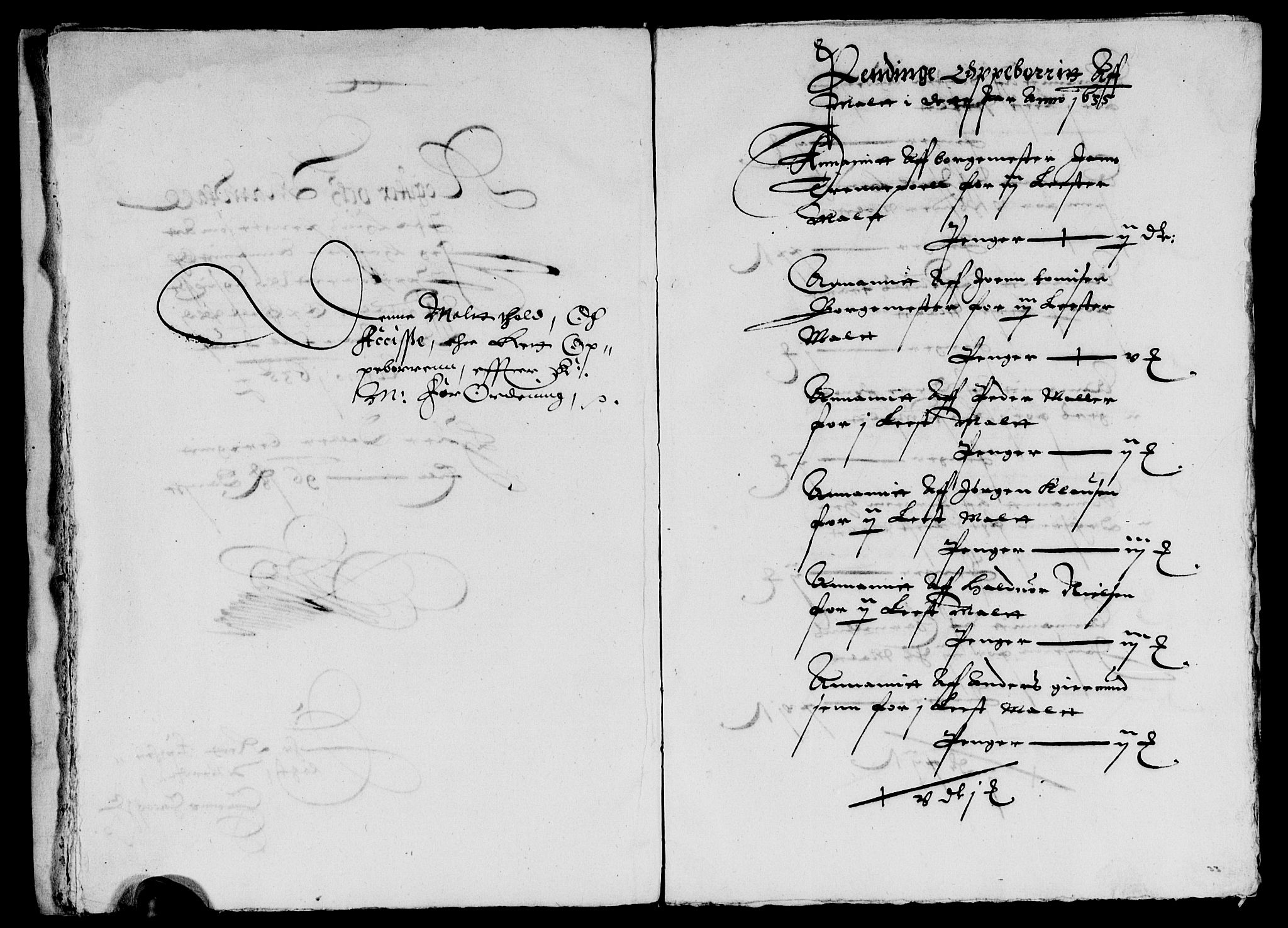 Rentekammeret inntil 1814, Reviderte regnskaper, Lensregnskaper, AV/RA-EA-5023/R/Rb/Rbp/L0018: Bratsberg len, 1634-1636