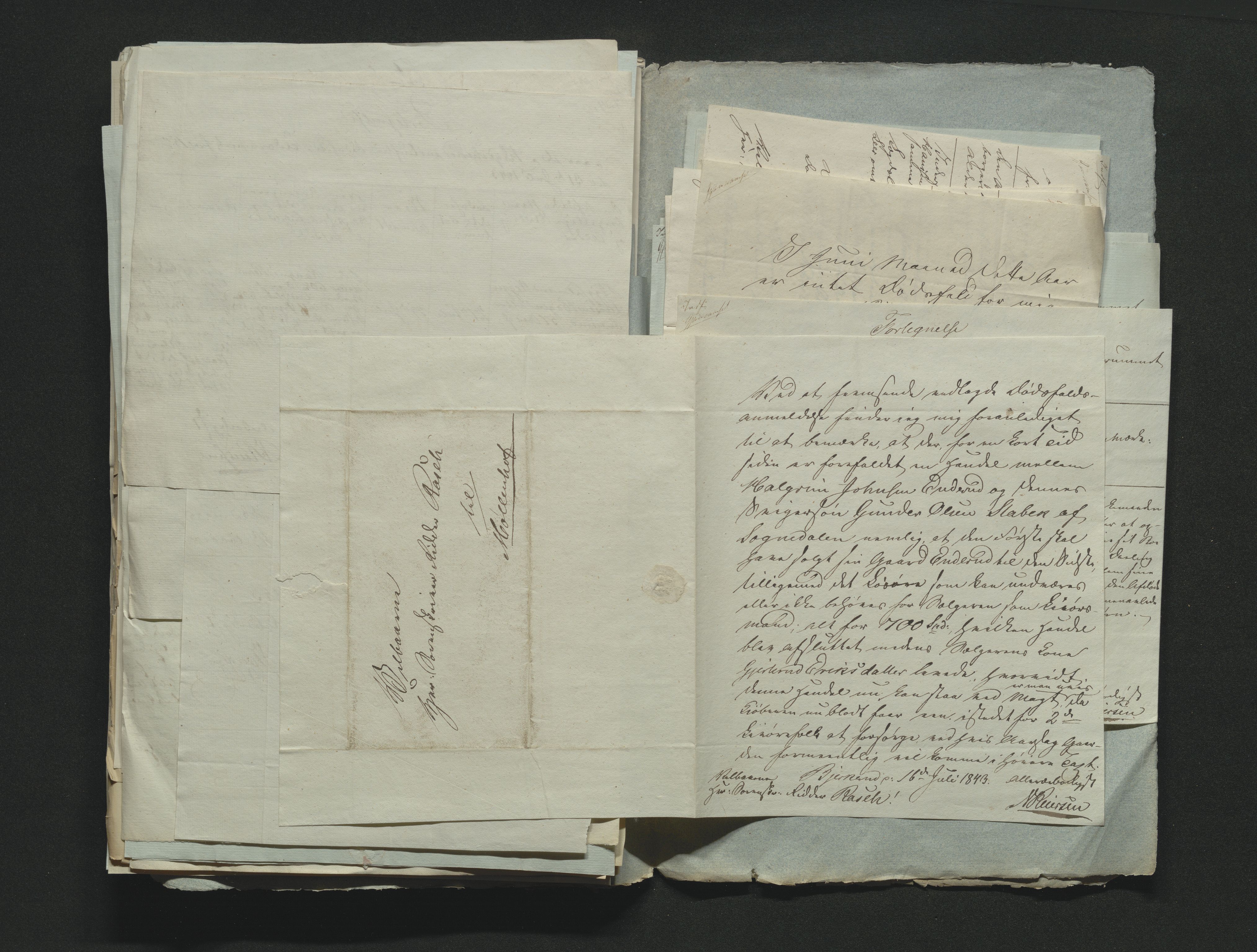 Eiker, Modum og Sigdal sorenskriveri, AV/SAKO-A-123/H/Ha/Hab/L0006: Dødsfallsmeldinger, 1841-1845