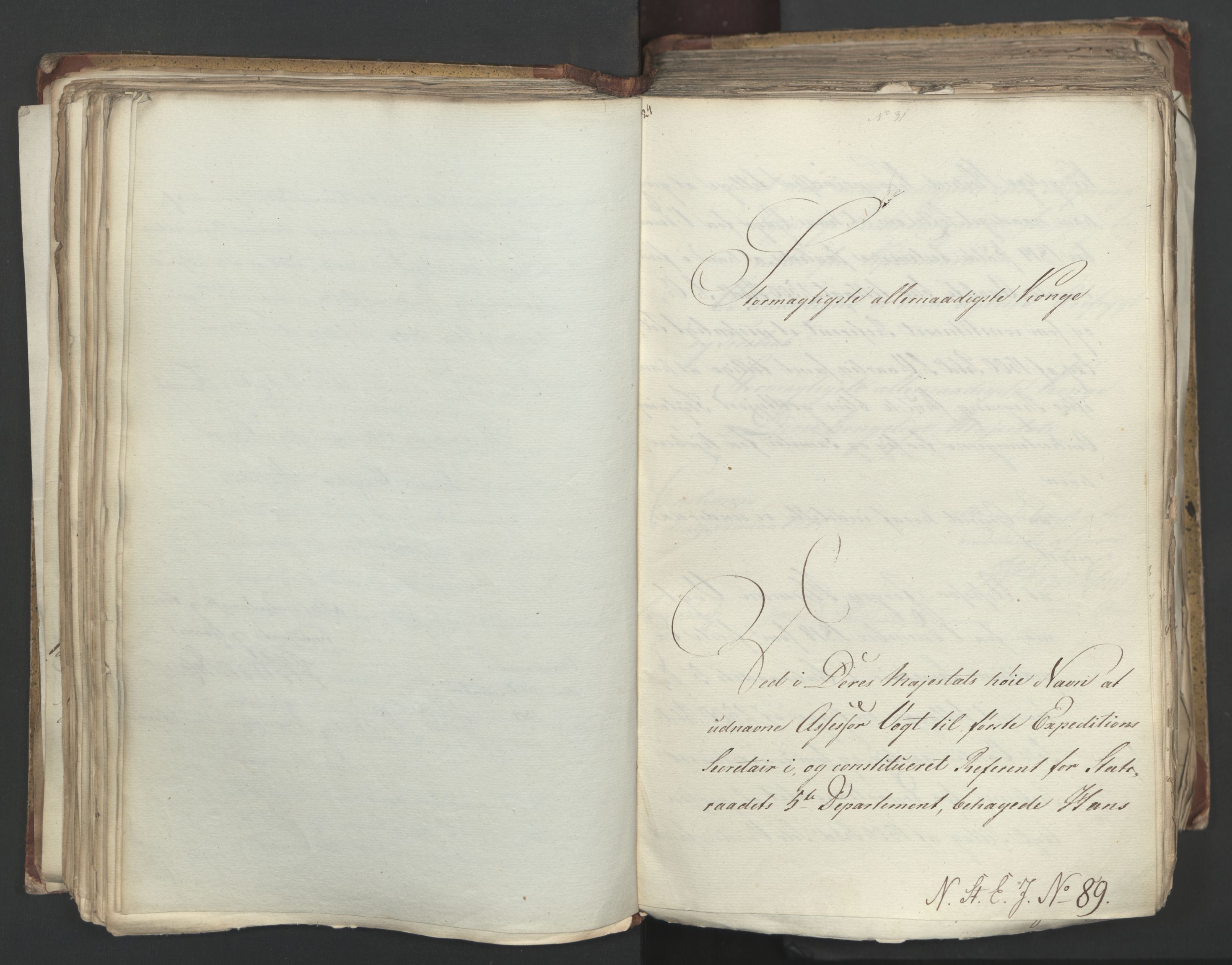 Statsrådsavdelingen i Stockholm, RA/S-1003/D/Da/L0001: Regjeringsinnstillinger nr. 1-262, 1814-1815, s. 177