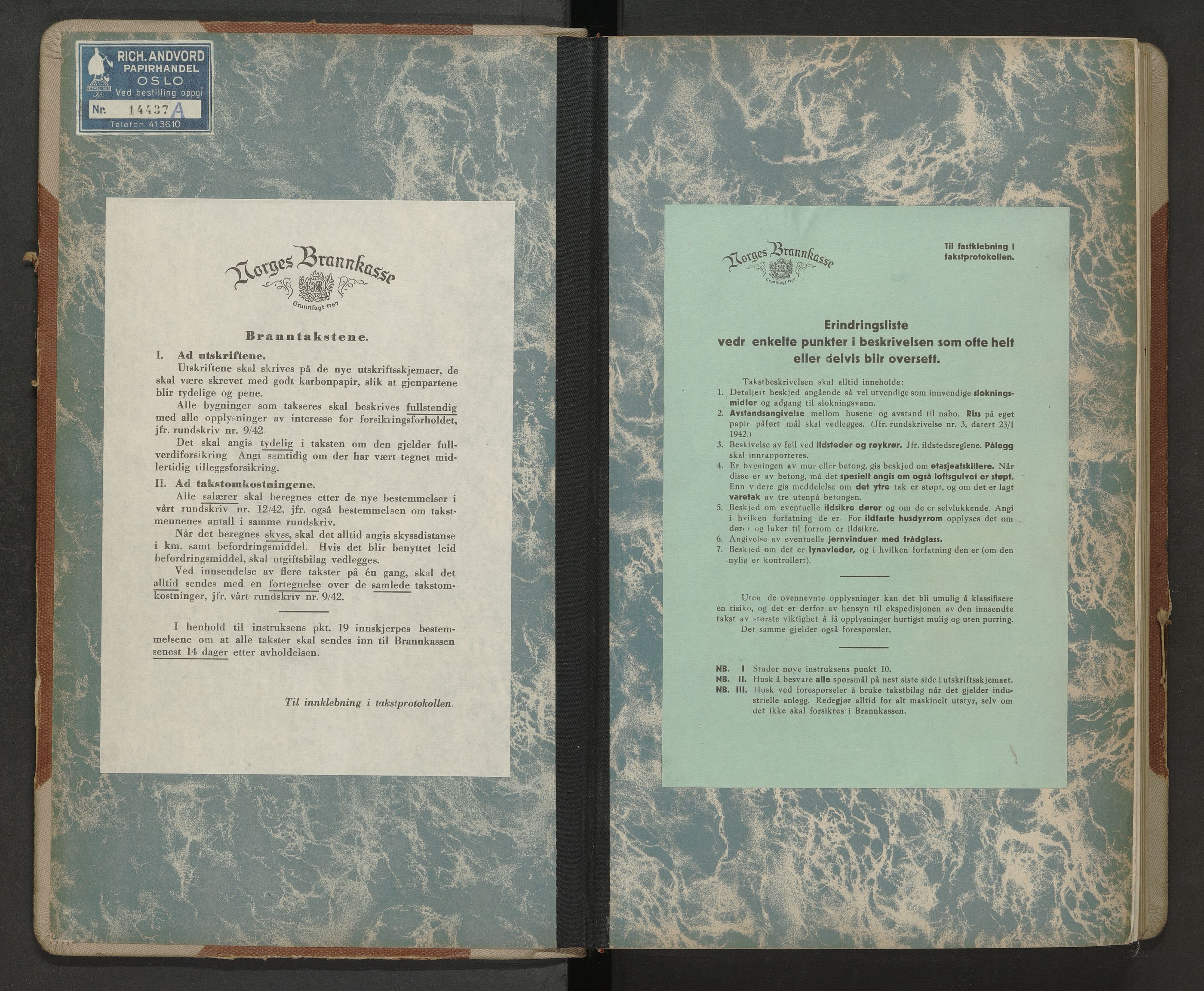 Skien magistrat, SAKO/A-860/F/Fb/Fba/L0036: Branntakstprotokoll, 1949-1953