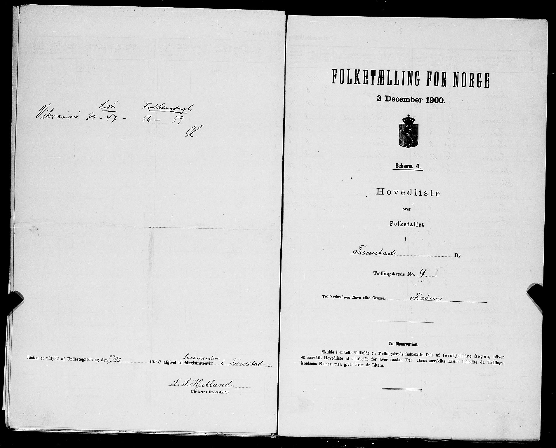 SAST, Folketelling 1900 for 1152 Torvastad herred, 1900, s. 19