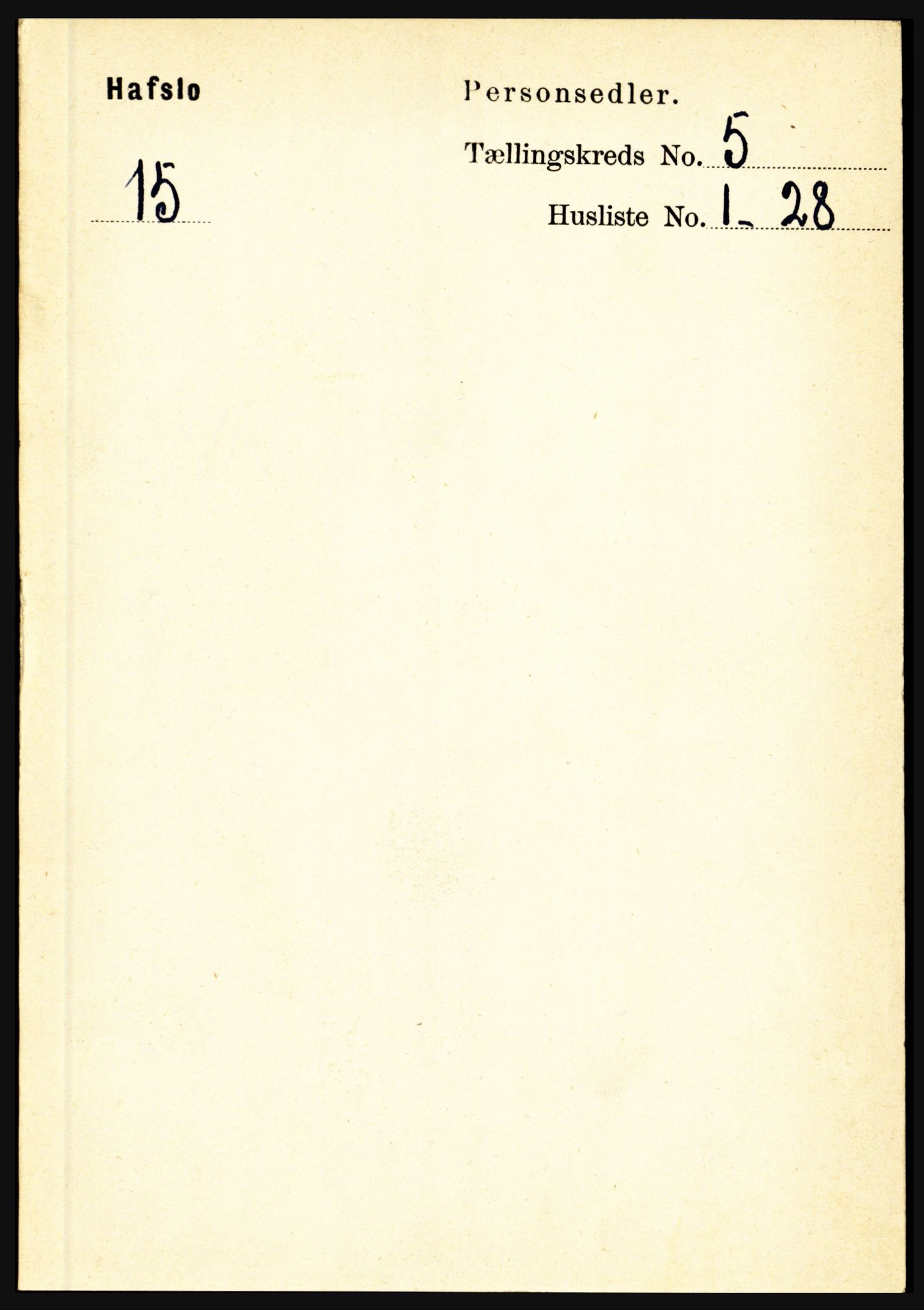 RA, Folketelling 1891 for 1425 Hafslo herred, 1891, s. 1954