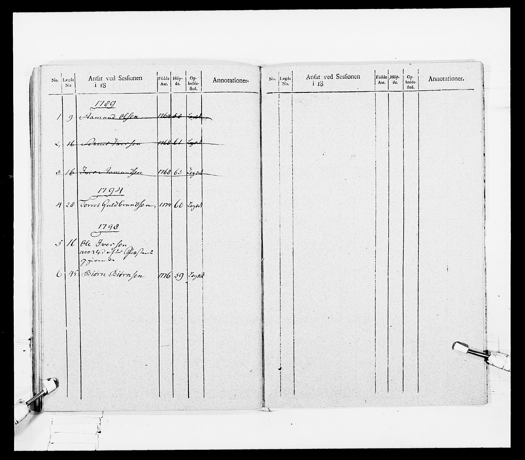 Generalitets- og kommissariatskollegiet, Det kongelige norske kommissariatskollegium, AV/RA-EA-5420/E/Eh/L0108: Vesterlenske nasjonale infanteriregiment, 1791-1802, s. 190