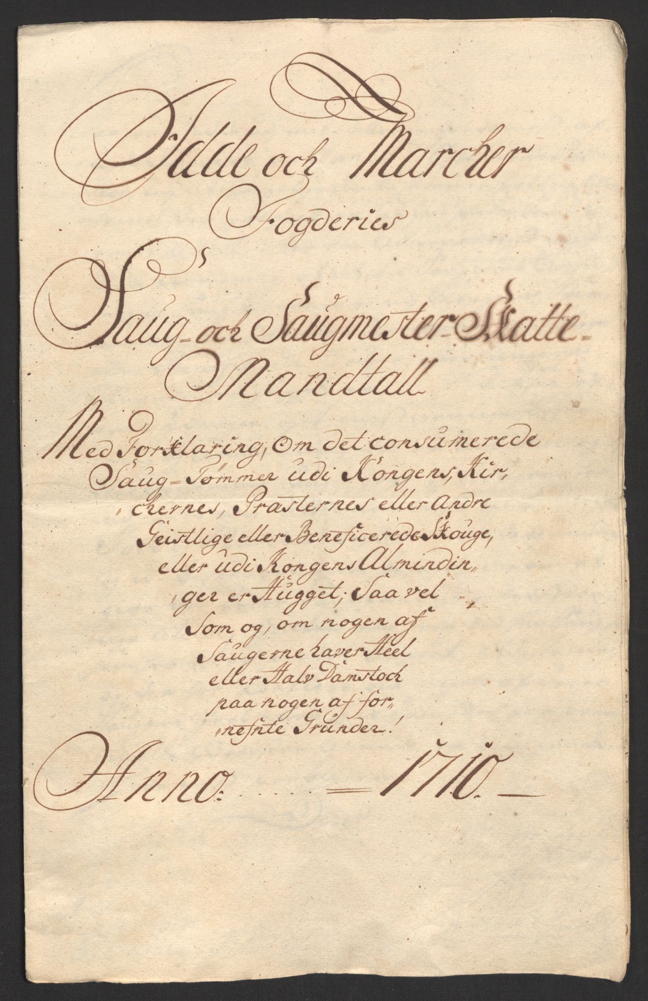 Rentekammeret inntil 1814, Reviderte regnskaper, Fogderegnskap, AV/RA-EA-4092/R01/L0019: Fogderegnskap Idd og Marker, 1710, s. 160