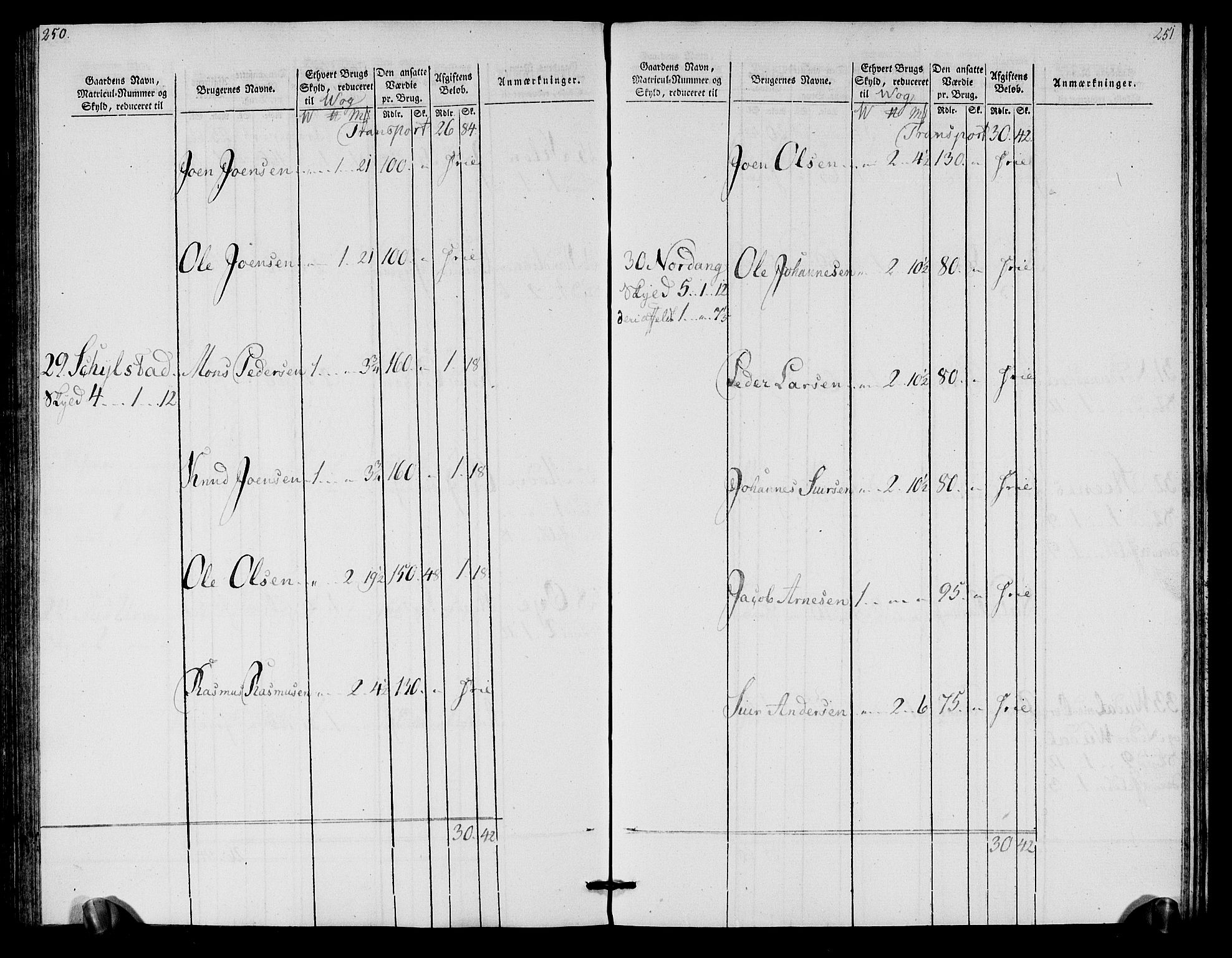Rentekammeret inntil 1814, Realistisk ordnet avdeling, AV/RA-EA-4070/N/Ne/Nea/L0125b: Sunnmøre fogderi. Oppebørselsregister for fogderiets søndre del, 1803, s. 127