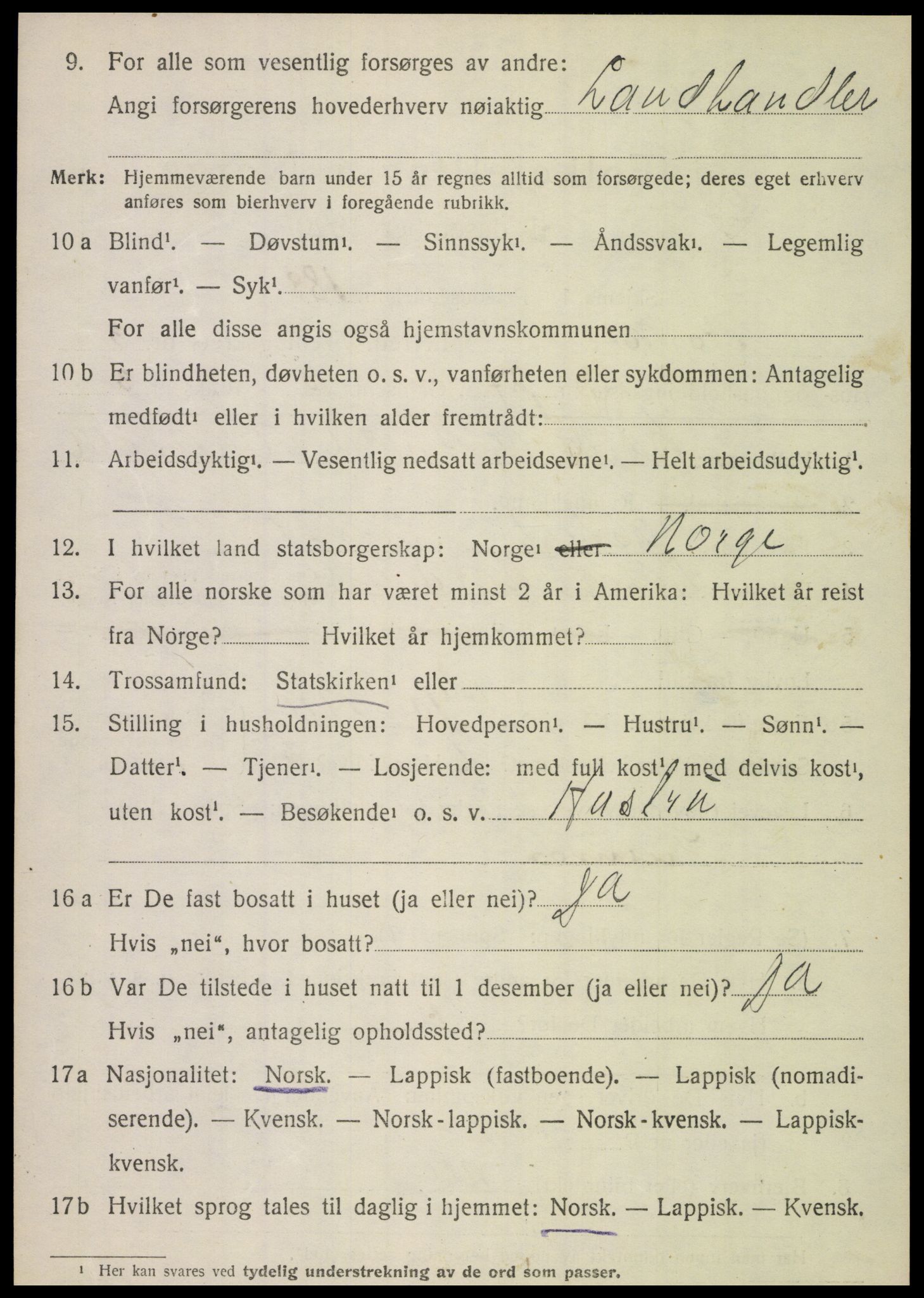 SAT, Folketelling 1920 for 1846 Nordfold herred, 1920, s. 1876