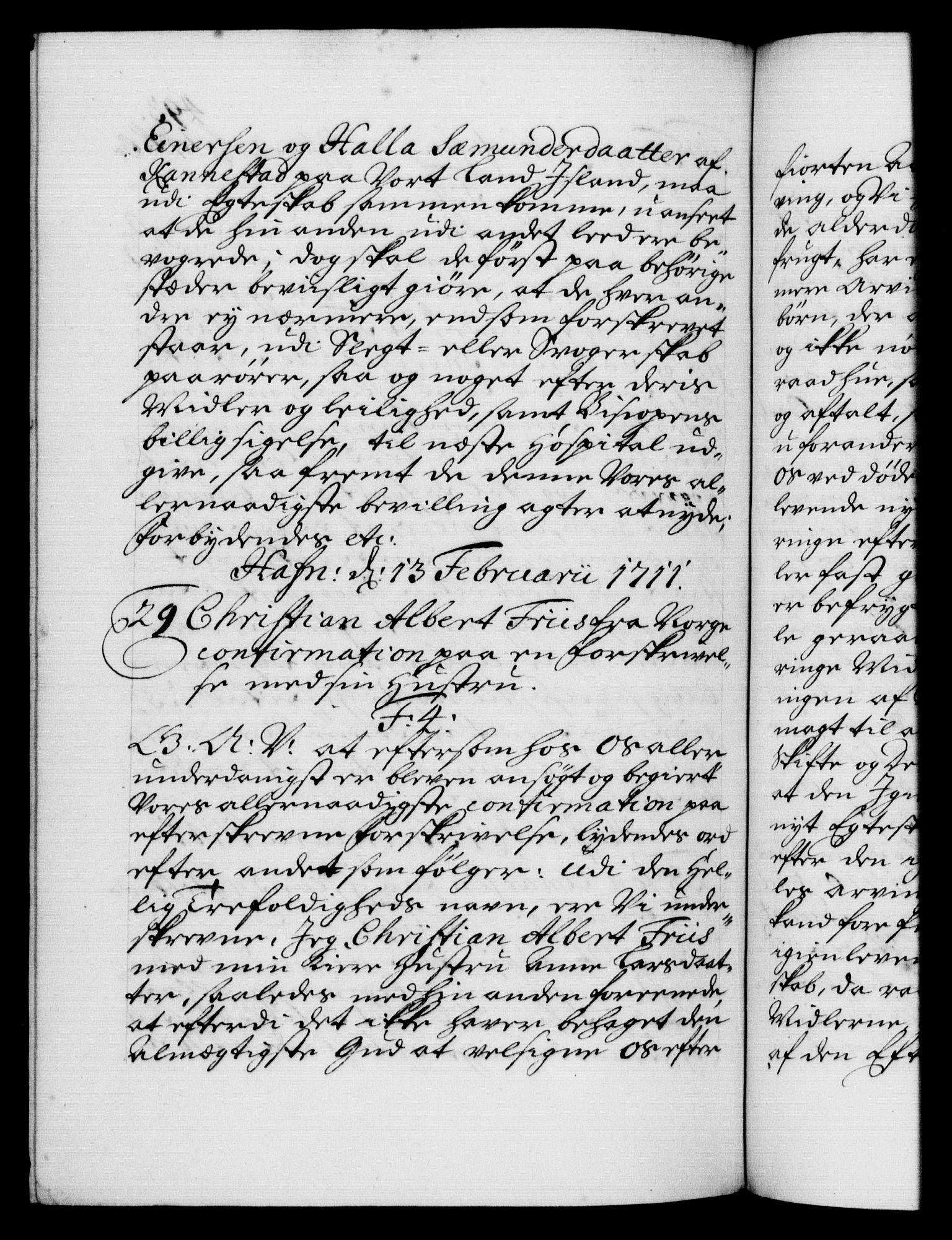 Danske Kanselli 1572-1799, AV/RA-EA-3023/F/Fc/Fca/Fcaa/L0020: Norske registre, 1708-1711, s. 493b