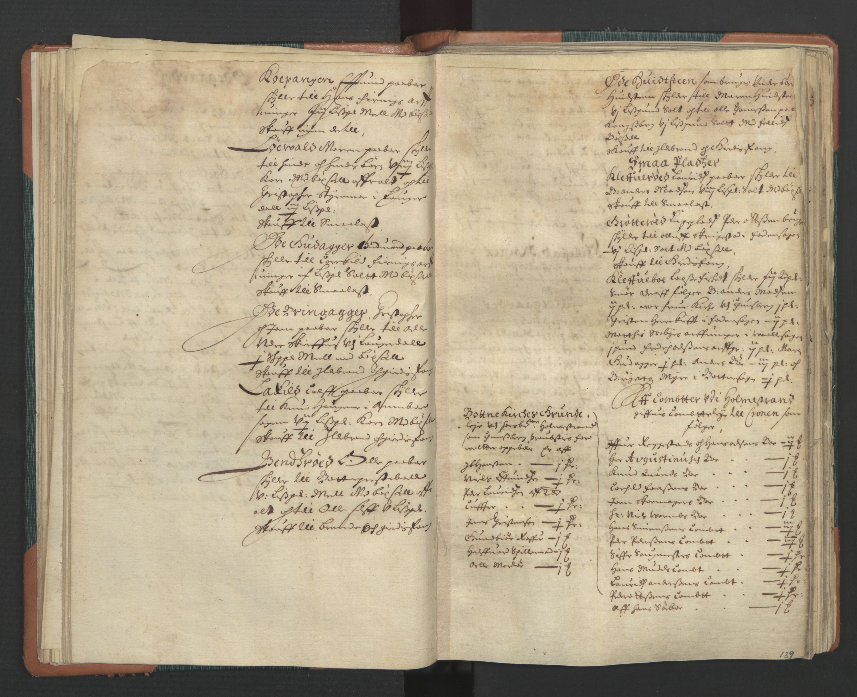 Rentekammeret inntil 1814, Realistisk ordnet avdeling, AV/RA-EA-4070/L/L0012: Tønsberg lagdømme. Alminnelig jordebok for Tønsberg len - Våle, Råbygge, Lardal og Sande skipreider., 1661, s. 138b-139a
