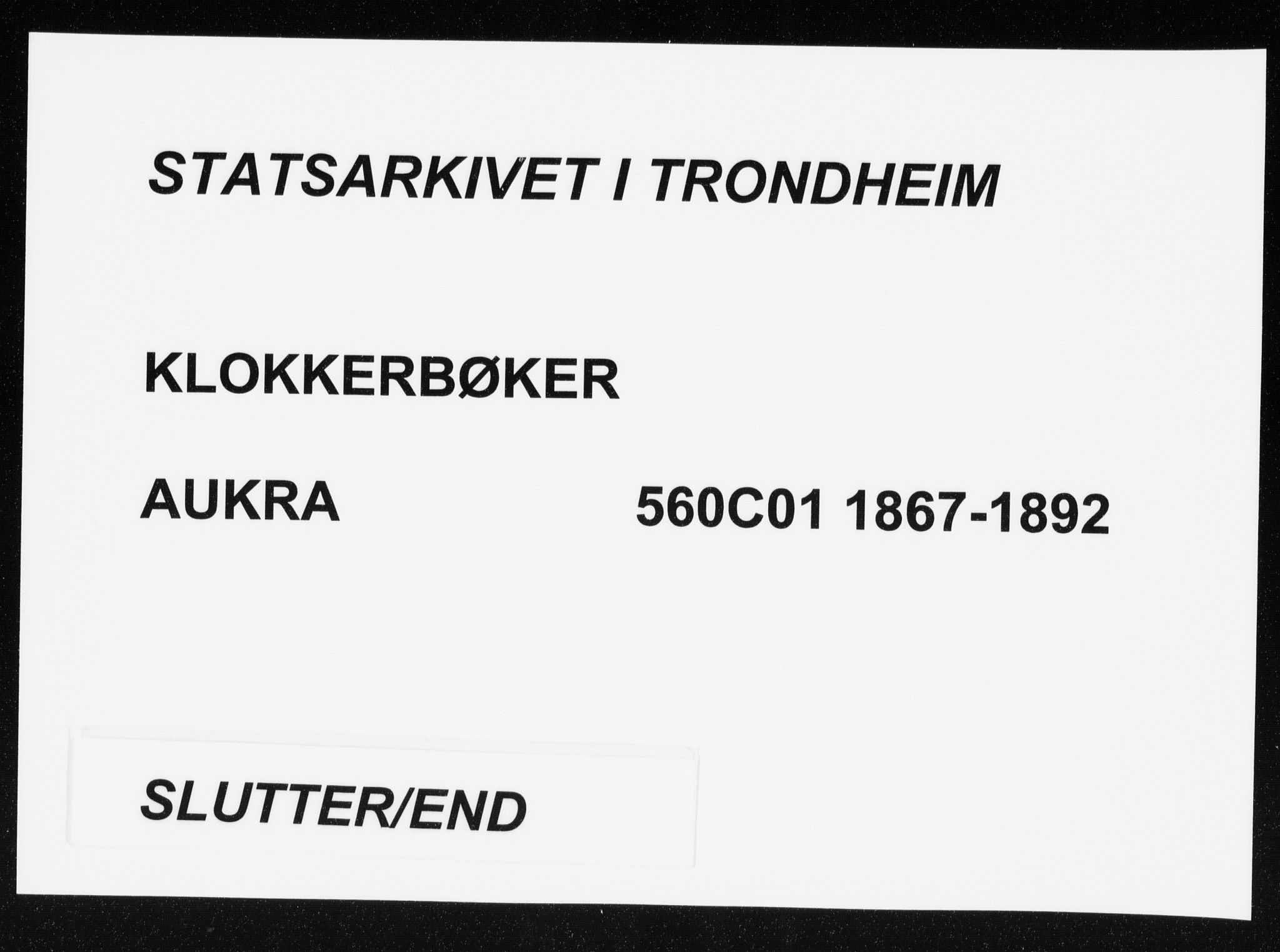 Ministerialprotokoller, klokkerbøker og fødselsregistre - Møre og Romsdal, AV/SAT-A-1454/560/L0724: Klokkerbok nr. 560C01, 1867-1892