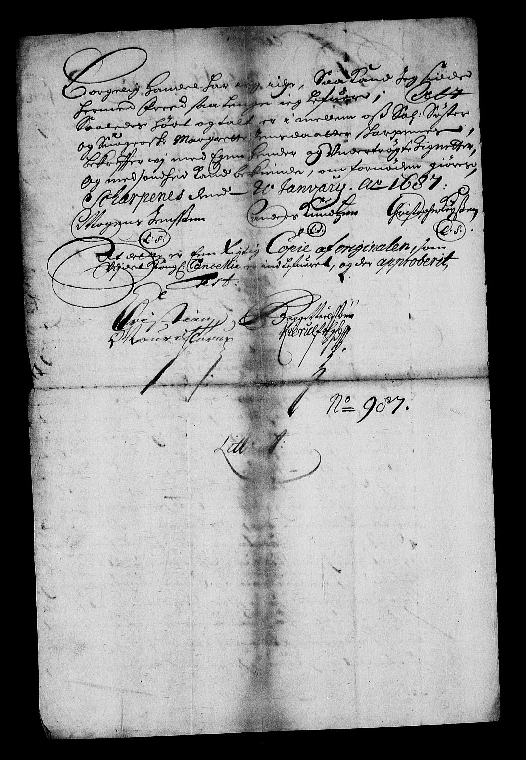 Stattholderembetet 1572-1771, AV/RA-EA-2870/Af/L0001: Avskrifter av vedlegg til originale supplikker, nummerert i samsvar med supplikkbøkene, 1683-1687, s. 132