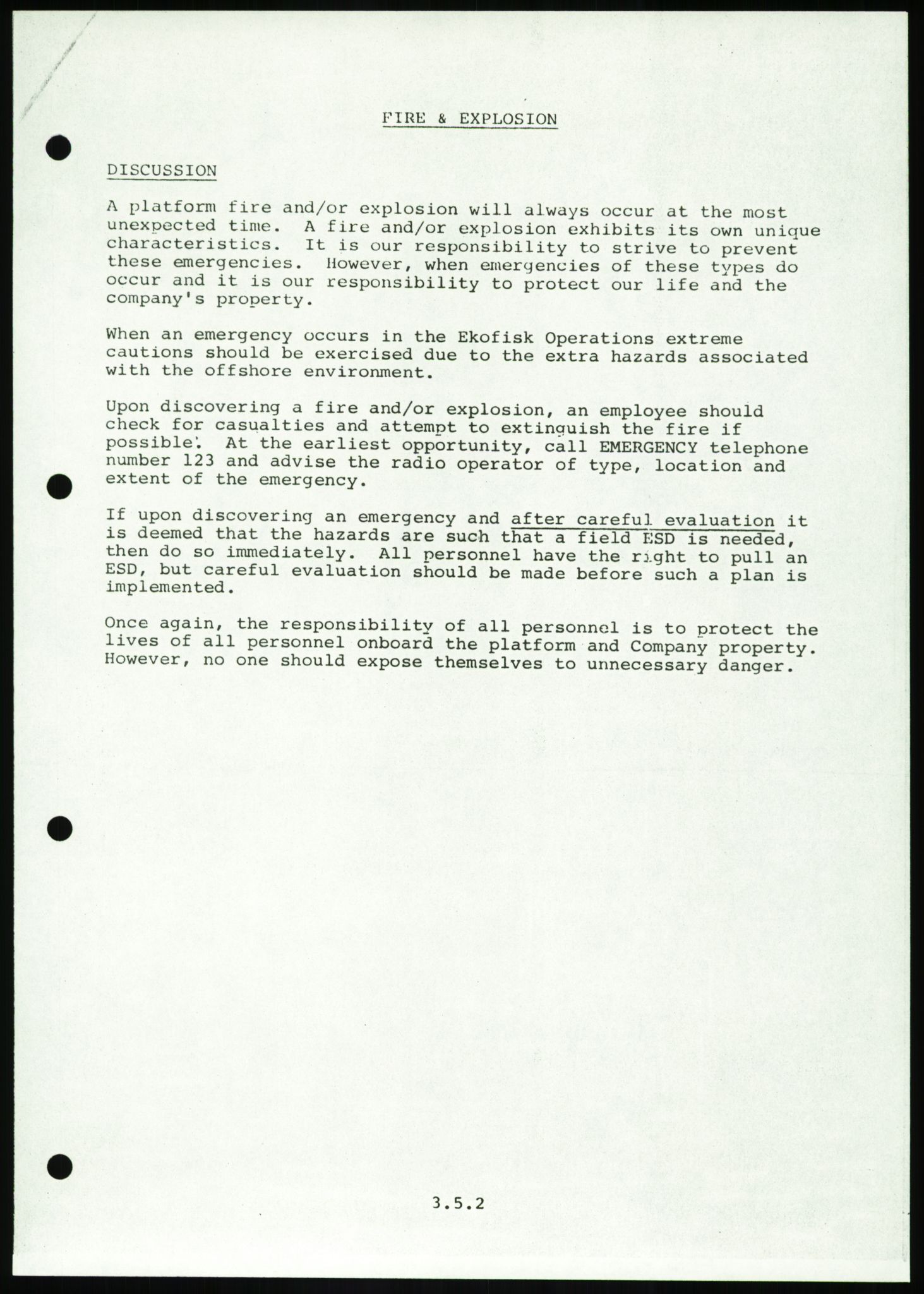 Justisdepartementet, Granskningskommisjonen ved Alexander Kielland-ulykken 27.3.1980, AV/RA-S-1165/D/L0016: O Beredskapsplaner (Doku.liste + O1-O3 av 3), 1980-1981, s. 123