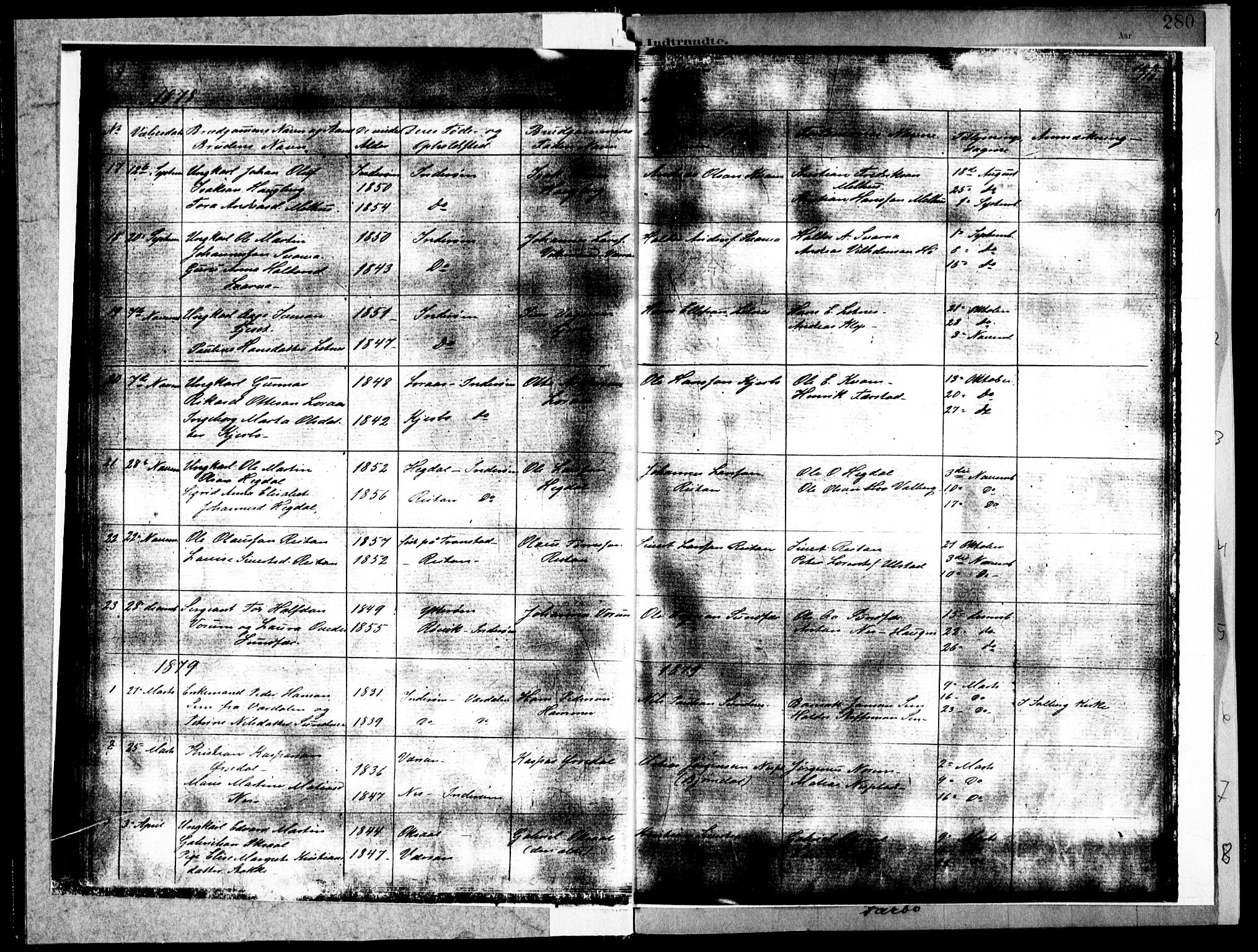 Ministerialprotokoller, klokkerbøker og fødselsregistre - Nord-Trøndelag, SAT/A-1458/730/L0285: Ministerialbok nr. 730A10, 1879-1914, s. 110