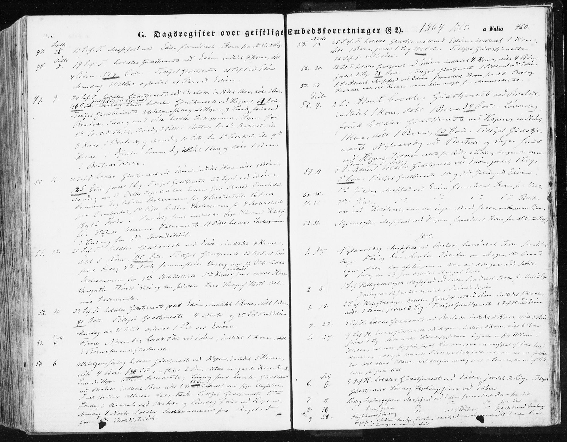 Ministerialprotokoller, klokkerbøker og fødselsregistre - Møre og Romsdal, SAT/A-1454/581/L0937: Ministerialbok nr. 581A05, 1853-1872, s. 460