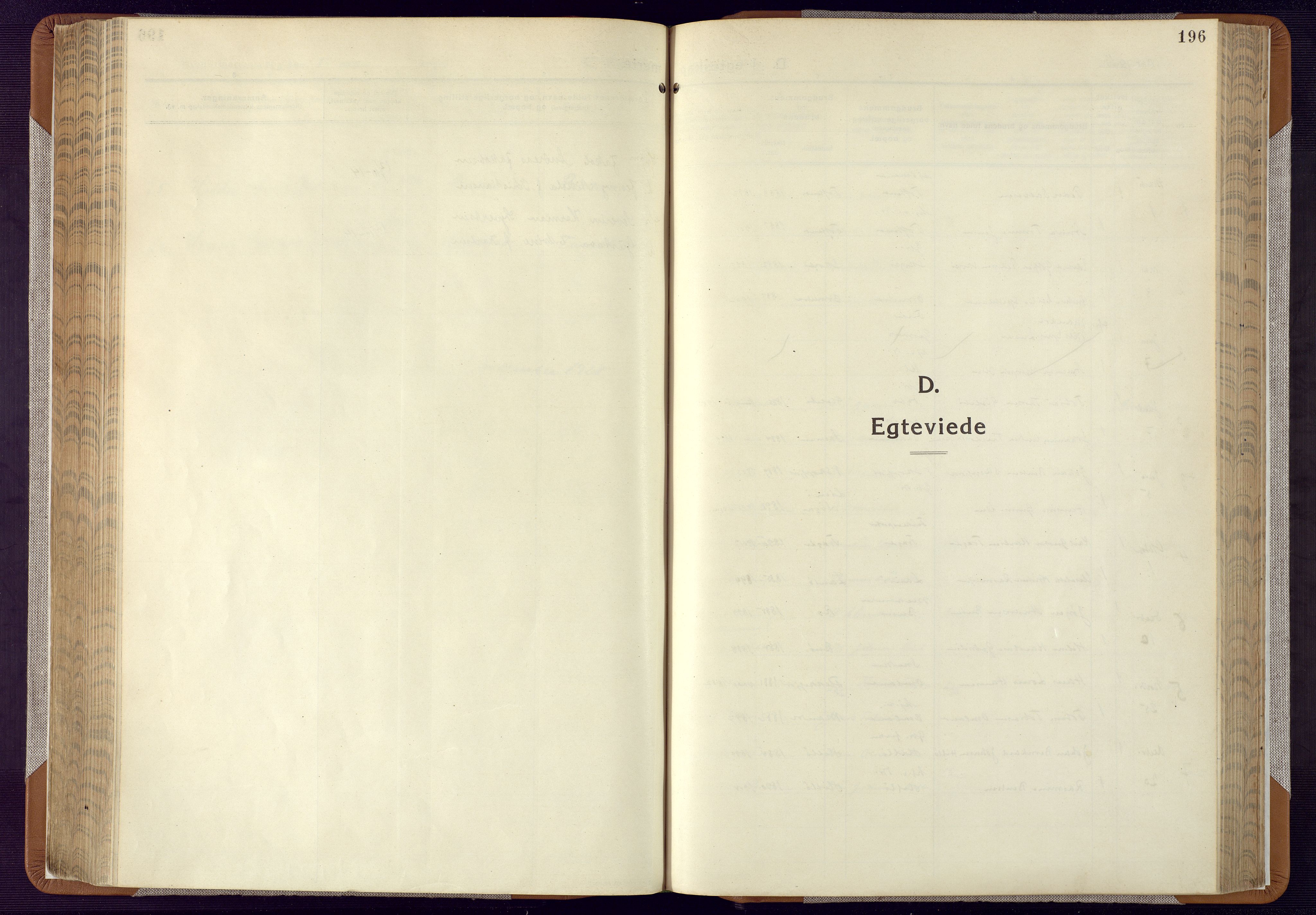 Mandal sokneprestkontor, AV/SAK-1111-0030/F/Fa/Faa/L0022: Ministerialbok nr. A 22, 1913-1925, s. 196