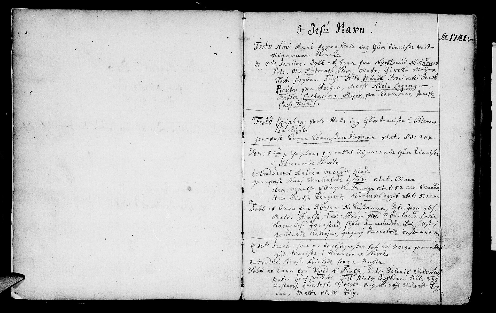 Nedstrand sokneprestkontor, AV/SAST-A-101841/01/IV: Ministerialbok nr. A 2, 1741-1764
