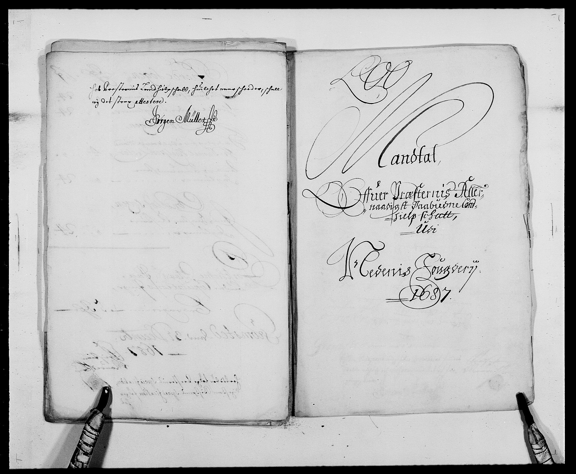 Rentekammeret inntil 1814, Reviderte regnskaper, Fogderegnskap, AV/RA-EA-4092/R39/L2309: Fogderegnskap Nedenes, 1684-1689, s. 132