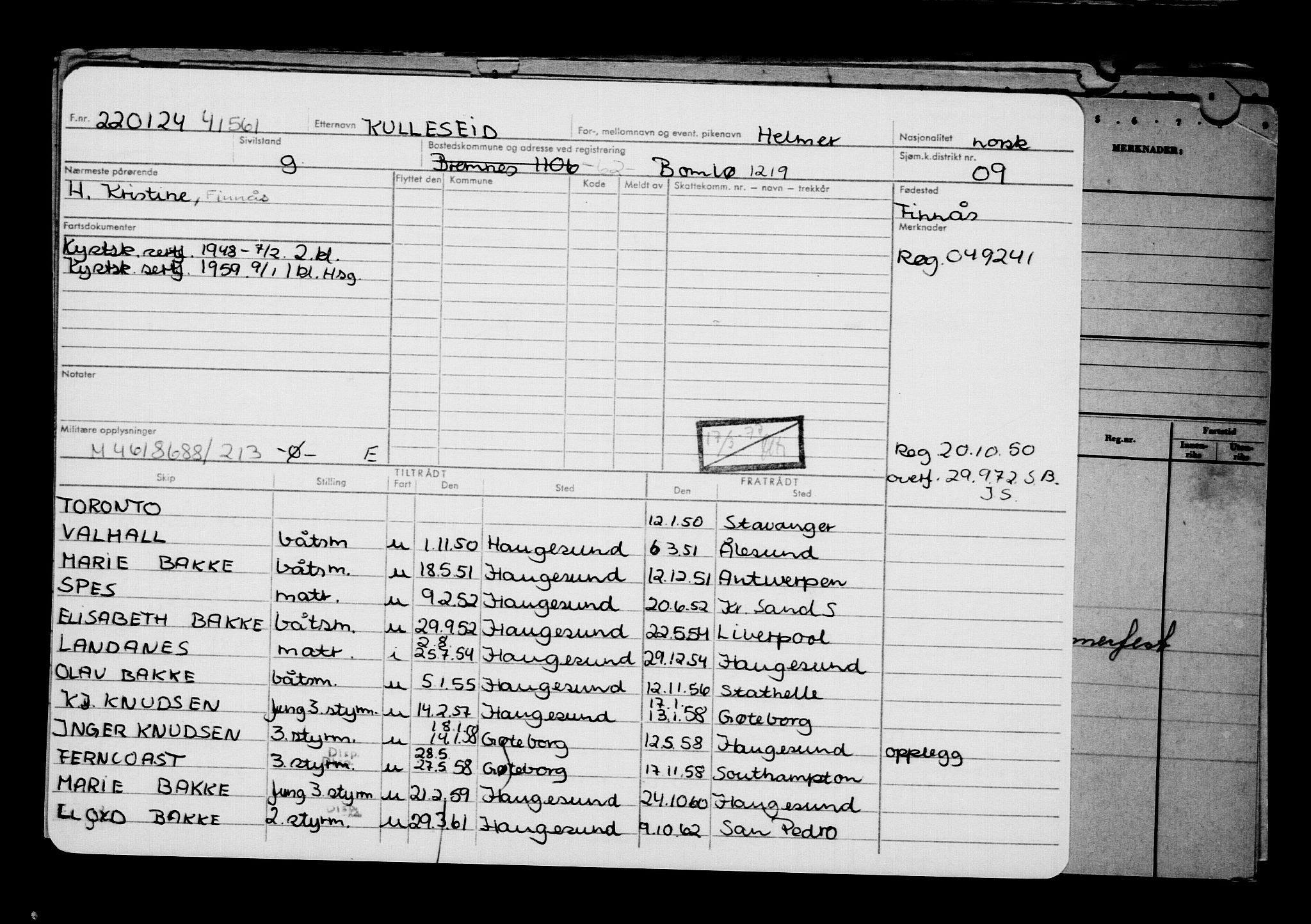 Direktoratet for sjømenn, AV/RA-S-3545/G/Gb/L0227: Hovedkort, 1924, s. 58