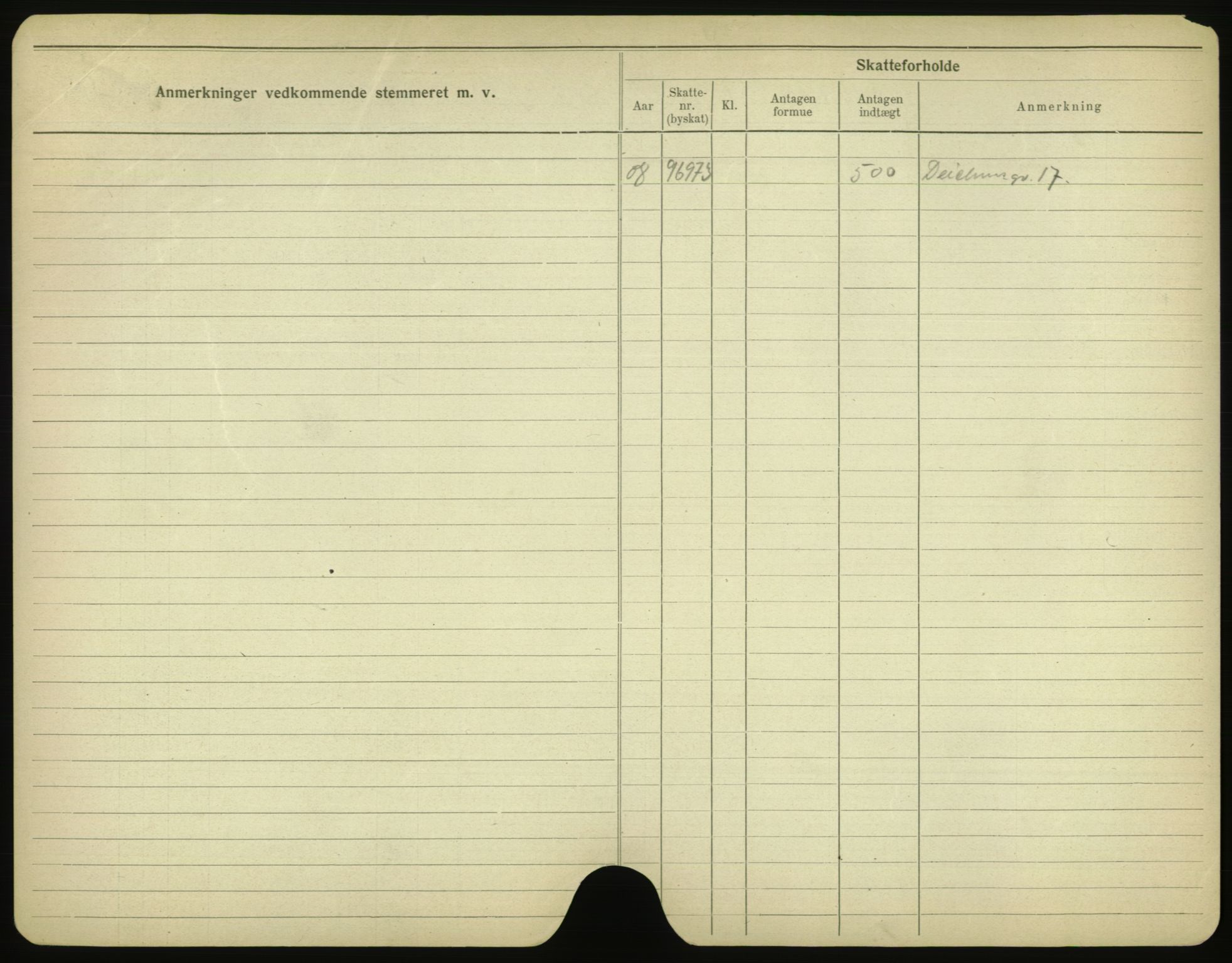 Oslo folkeregister, Registerkort, SAO/A-11715/F/Fa/Fac/L0001: Menn, 1906-1914, s. 1151b