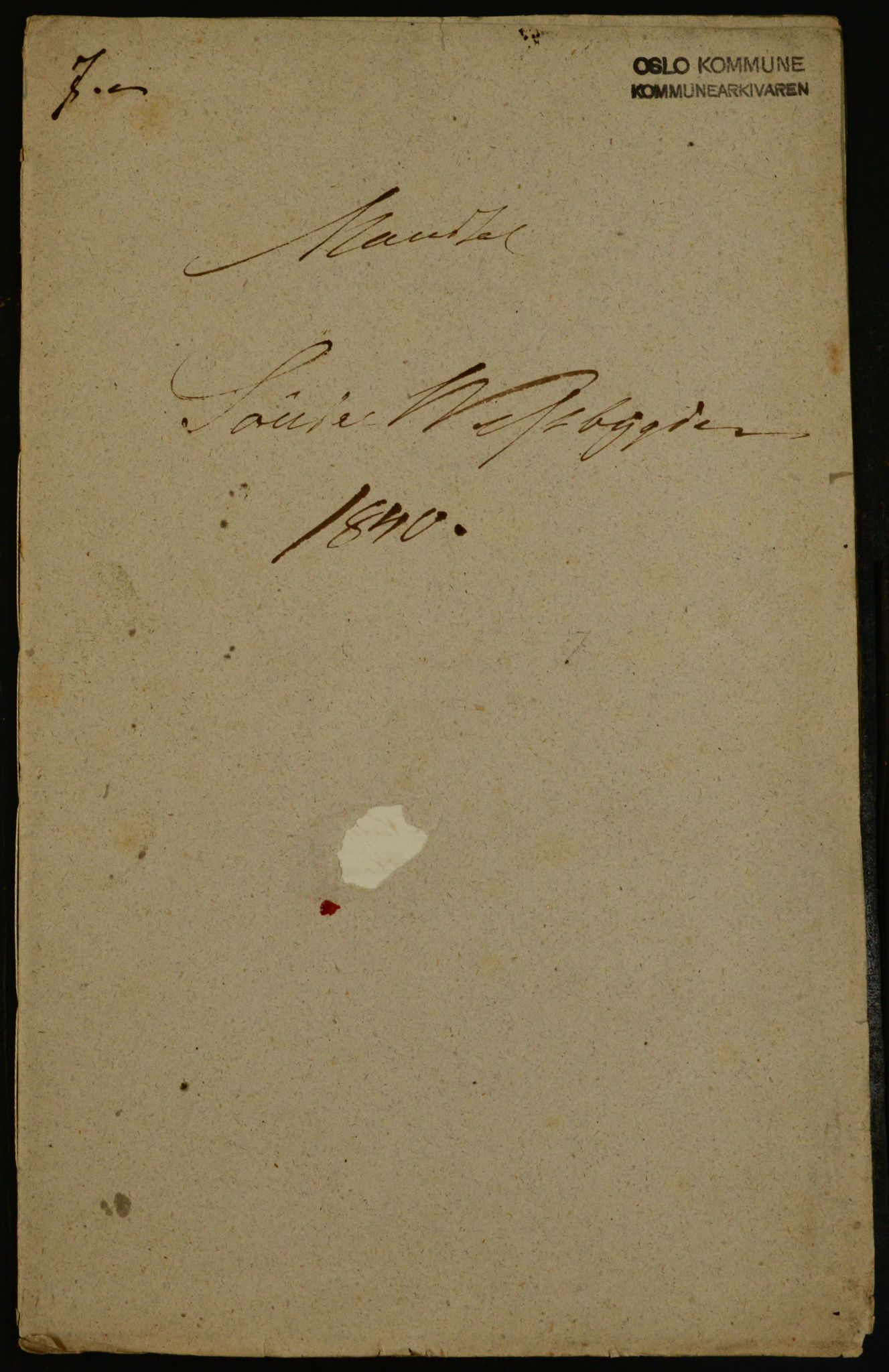 OBA, Manntall for Aker 1840, 1840