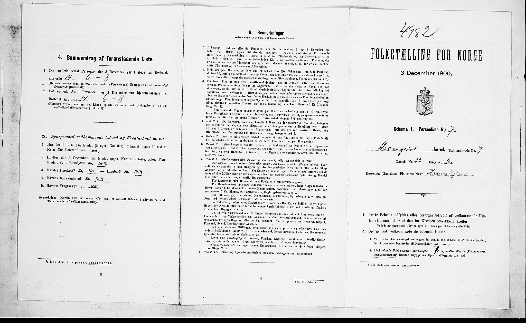 SAKO, Folketelling 1900 for 0817 Drangedal herred, 1900, s. 583