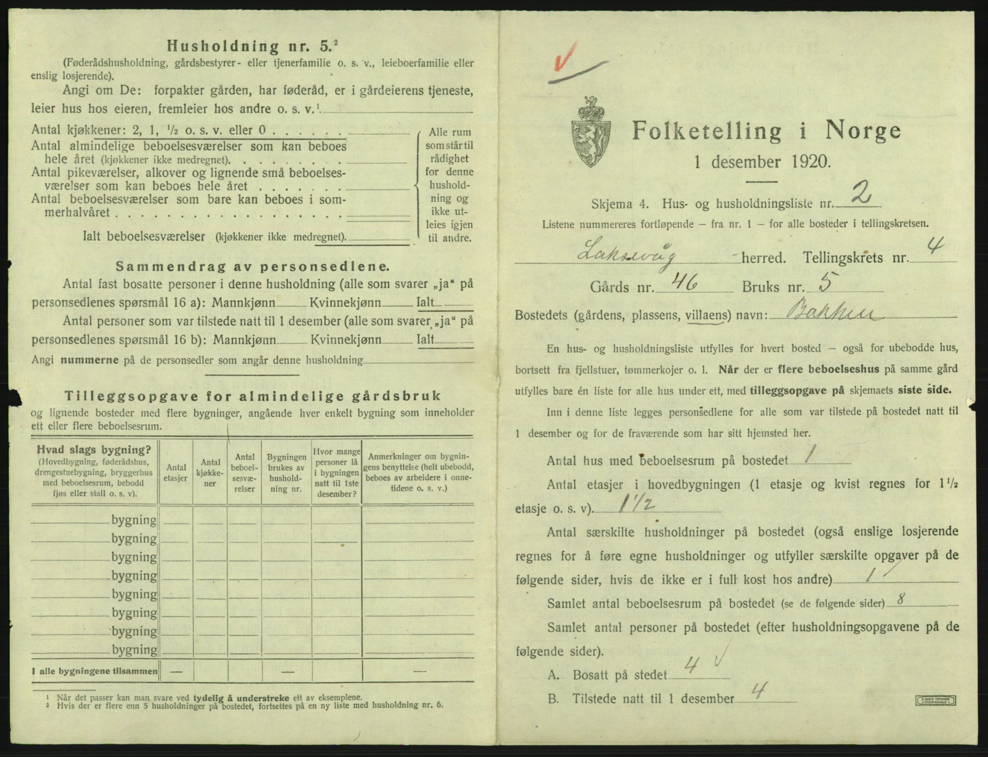 SAB, Folketelling 1920 for 1248 Laksevåg herred, 1920, s. 973