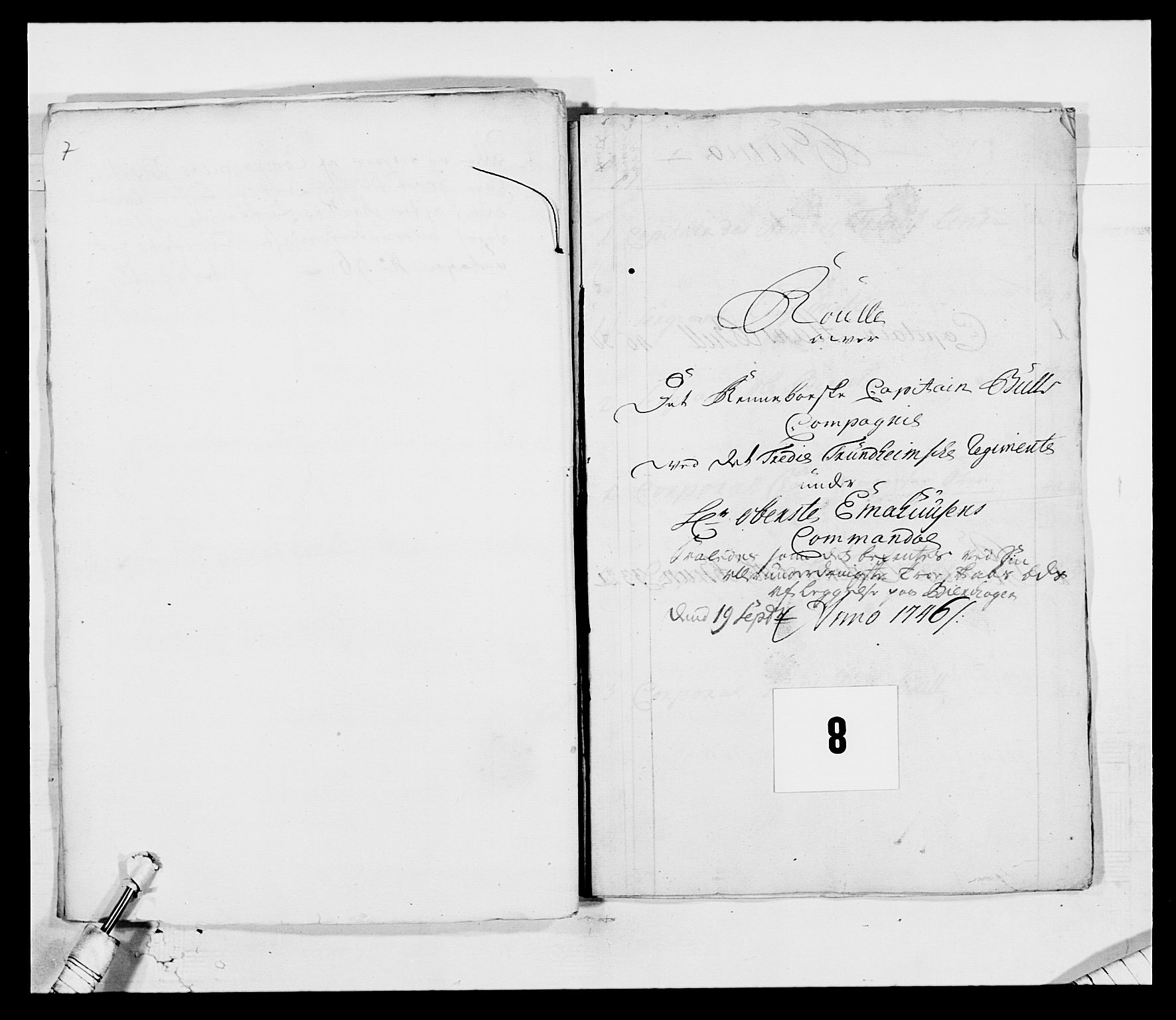 Kommanderende general (KG I) med Det norske krigsdirektorium, AV/RA-EA-5419/E/Ea/L0514: 3. Trondheimske regiment, 1737-1749, s. 111